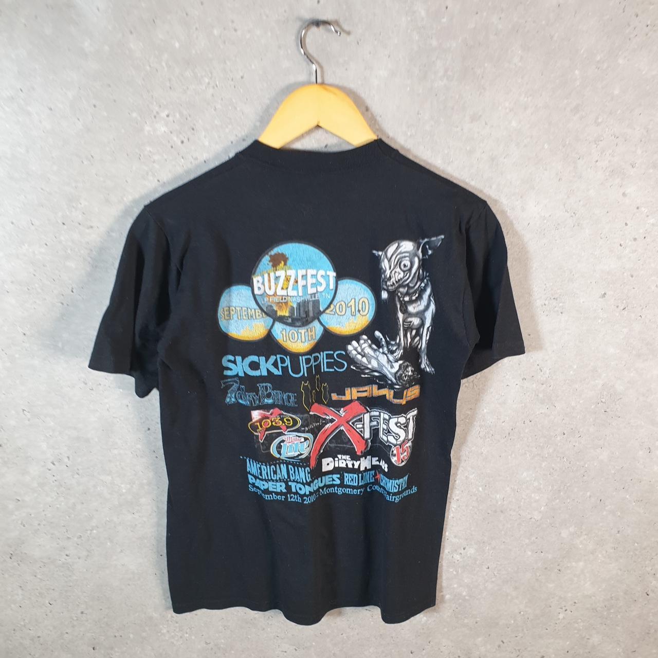 Vintage Buzzfest 2010 Shinedown Seether Montgomery County Fairgrounds T Shirt Men’s Small Black