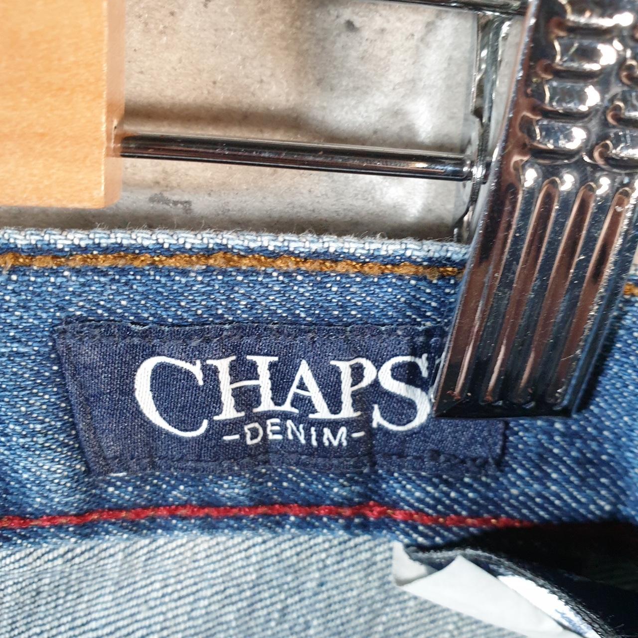 Vintage Chaps Ralph Lauren Cut Off Baggy Shorts Jorts Cargo Womens W40 Blue Relaxed Denim