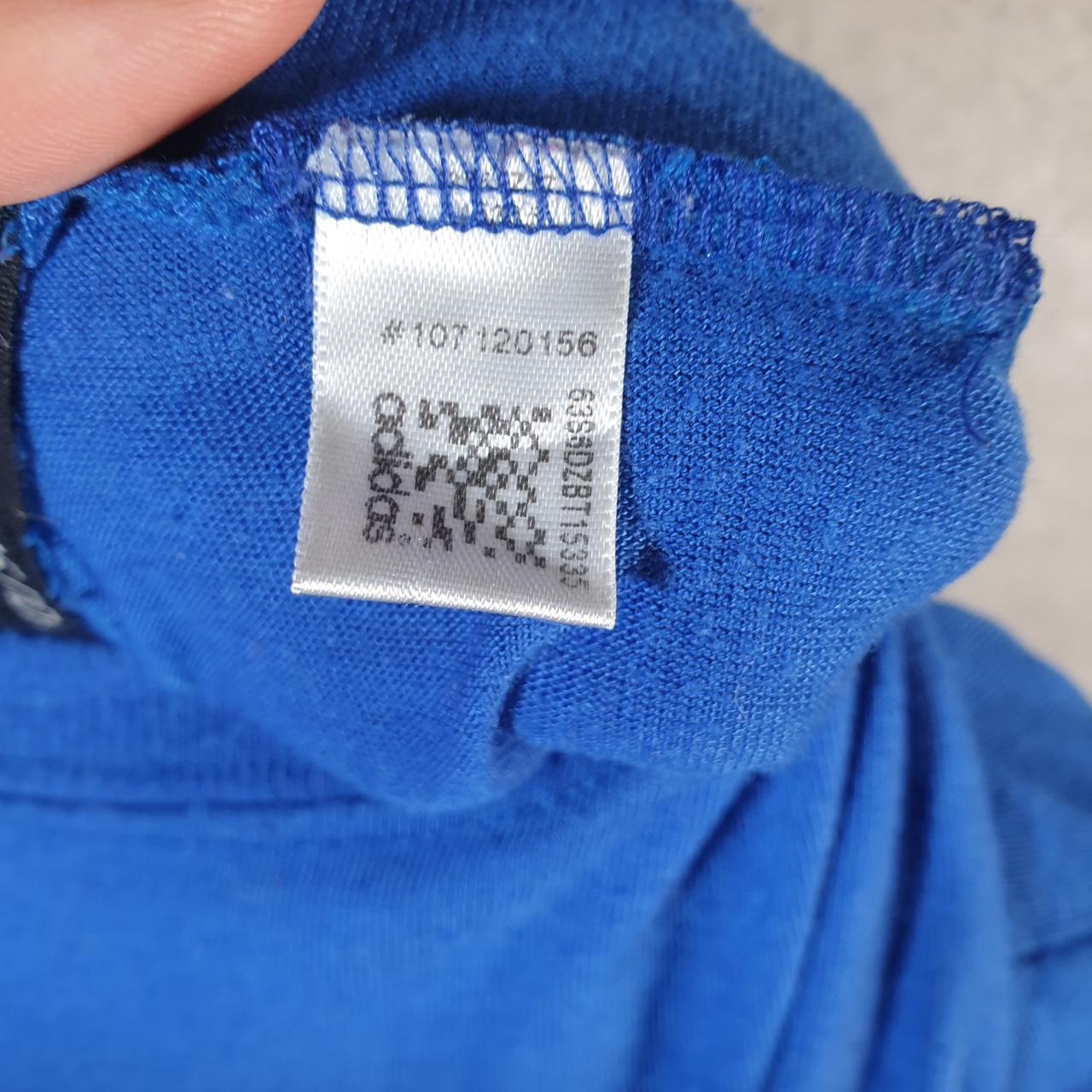 Vintage Adidas Spellout Climalite T Shirt Men’s XL Blue Three Stripes Athletic