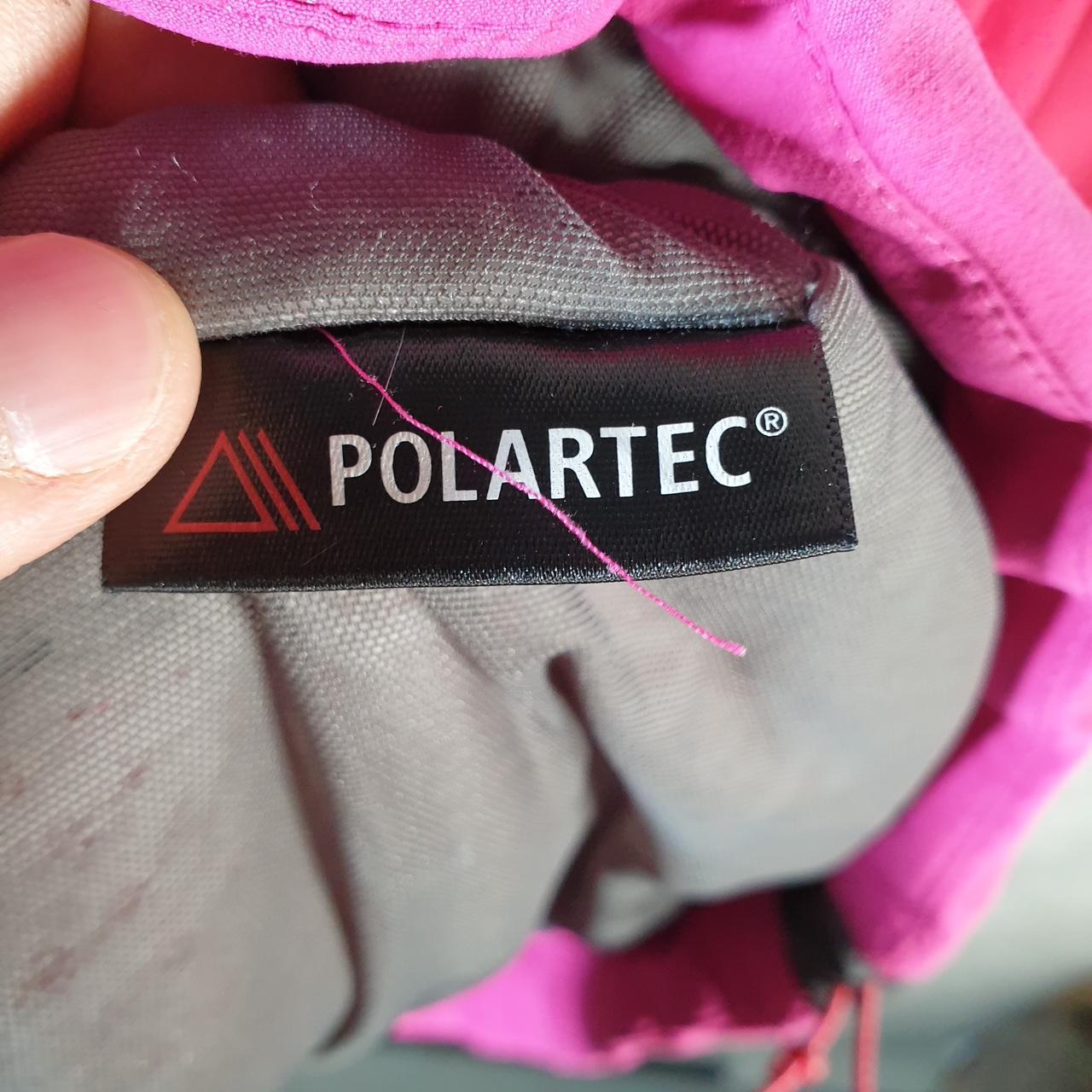 Vintage L.L. Bean Polartec Outdoors Nylon Jacket Mens Medium Pink Full Zip Waterproof
