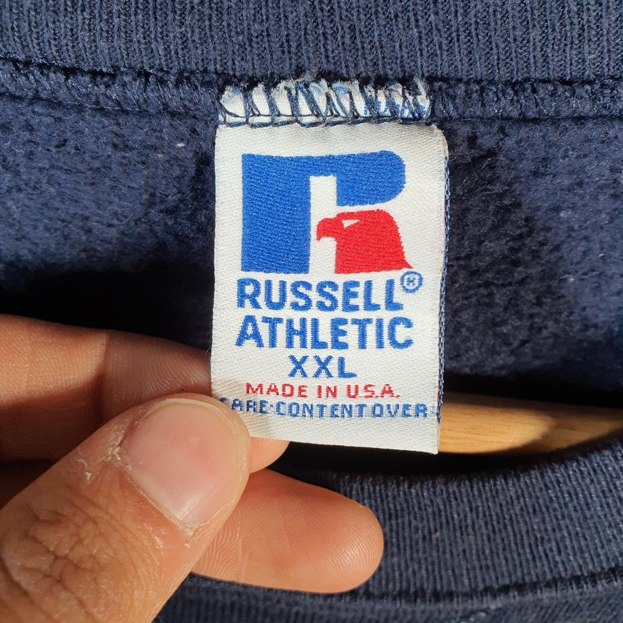 Vintage Russell Athletic Made In USA Sweatshirt Men’s 2XL Navy Blue USA SOSU