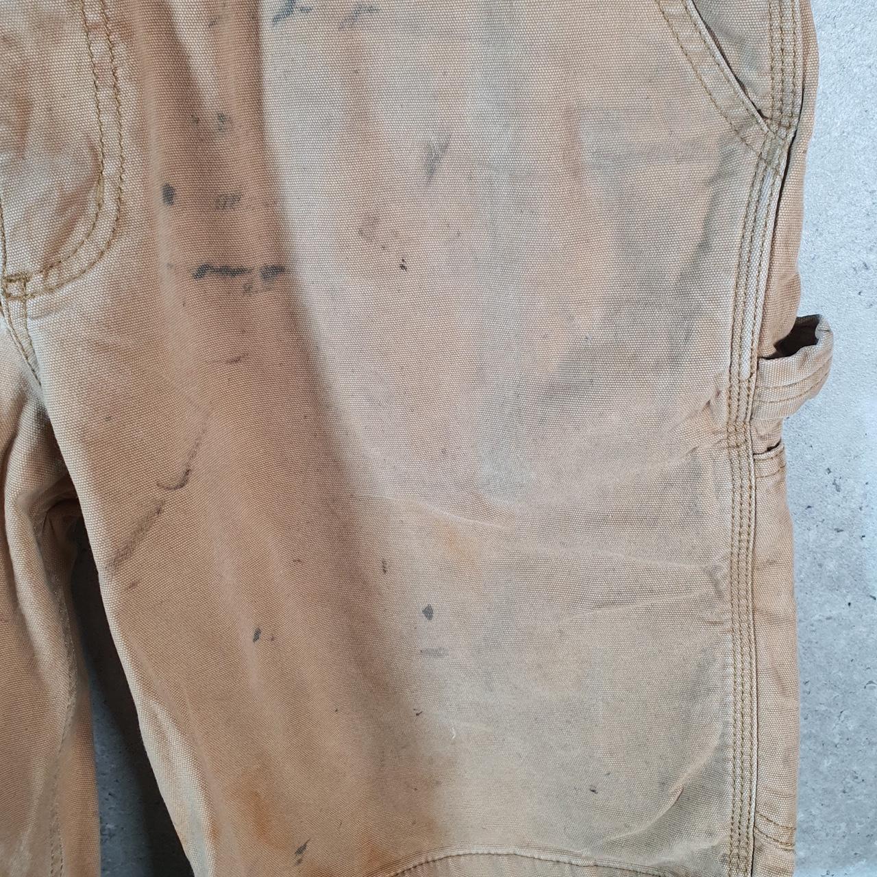 Vintage Carhartt Baggy Carpenter Shorts Jorts Cargo Men’s W36 Brown Relaxed Fit Workwear Big Fish Vintage