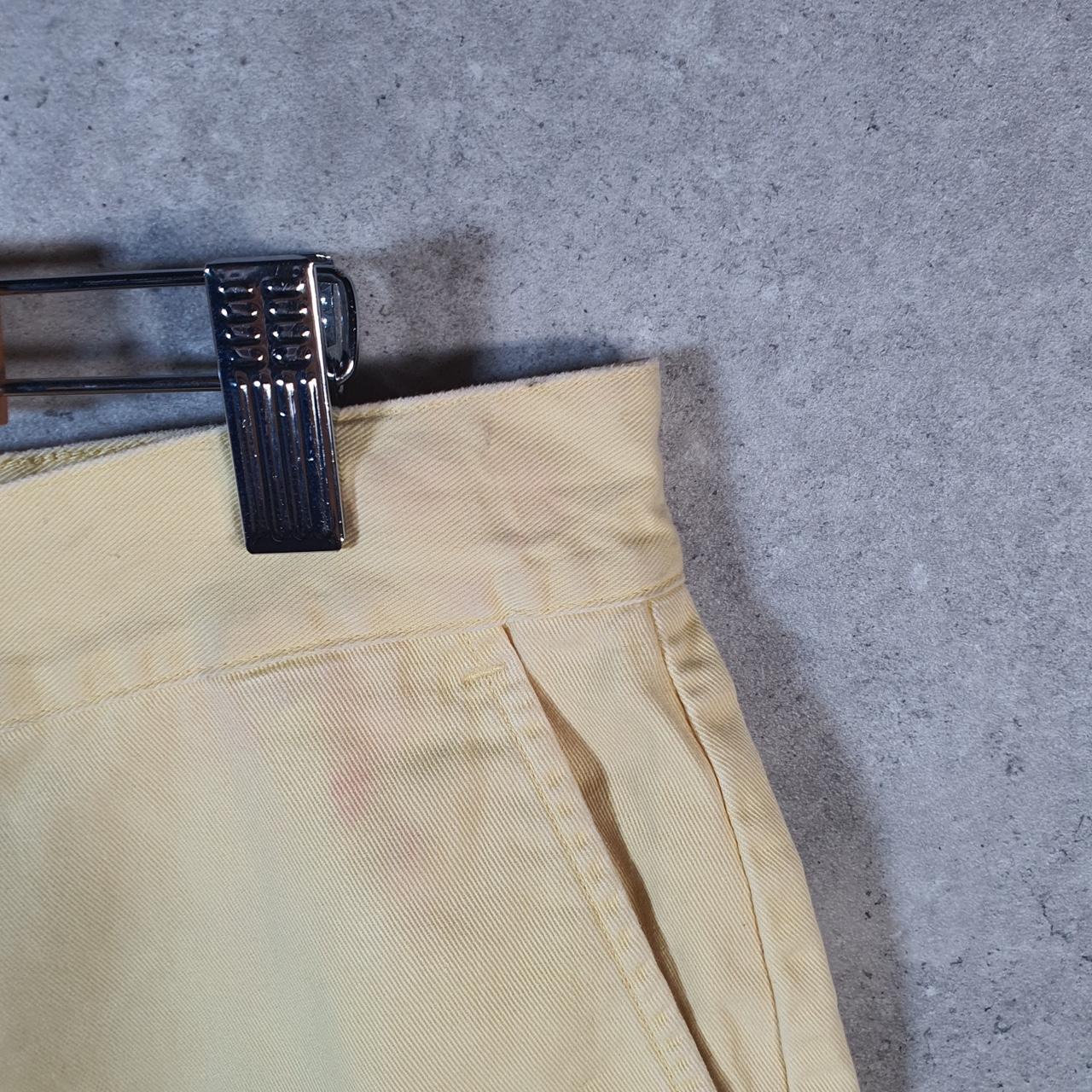 Vintage Ralph Lauren Polo Shorts Jorts Chino Cargo Men’s W36 Yellow Baggy Cotton