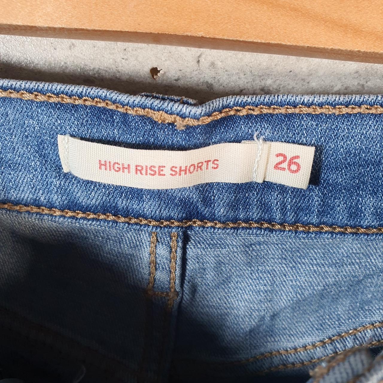 Vintage Levi’s Cut Off Shorts Jorts Cargo Womens W26 Blue Relaxed Denim