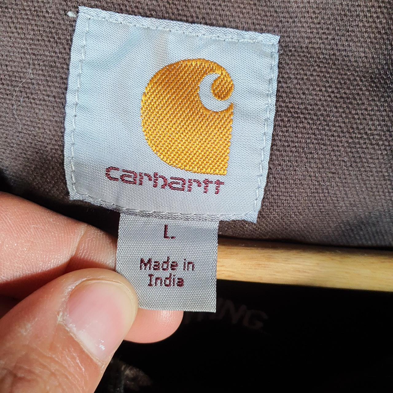 Vintage Carhartt Full Swing Relaxed Fit Washed Duck Insulated Jacket Men’s Large Brown Canvas USA G2121