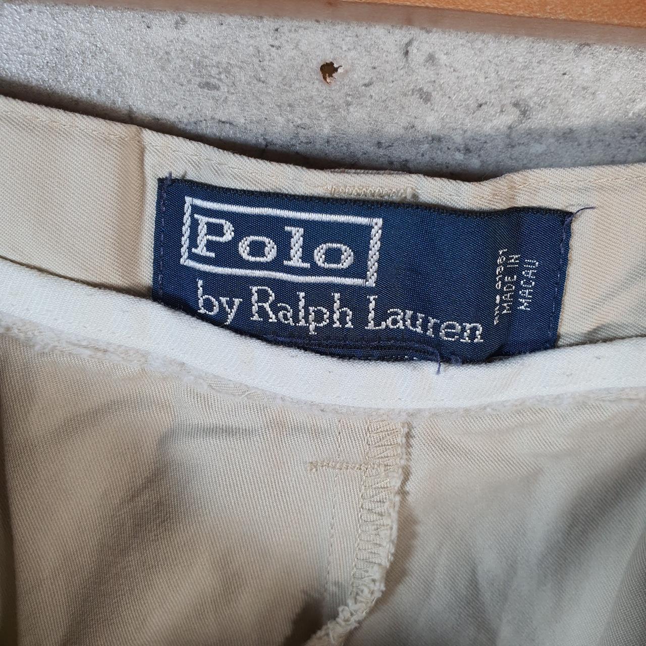 Vintage Ralph Lauren Polo Shorts Jorts Chino Cargo Men’s W42 Brown Baggy Cotton