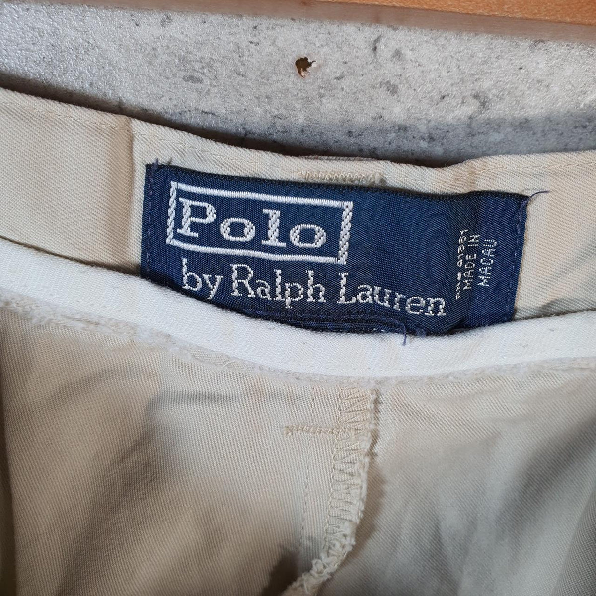 Vintage Ralph Lauren Polo Shorts Jorts Chino Cargo Men’s W42 Brown Baggy Cotton