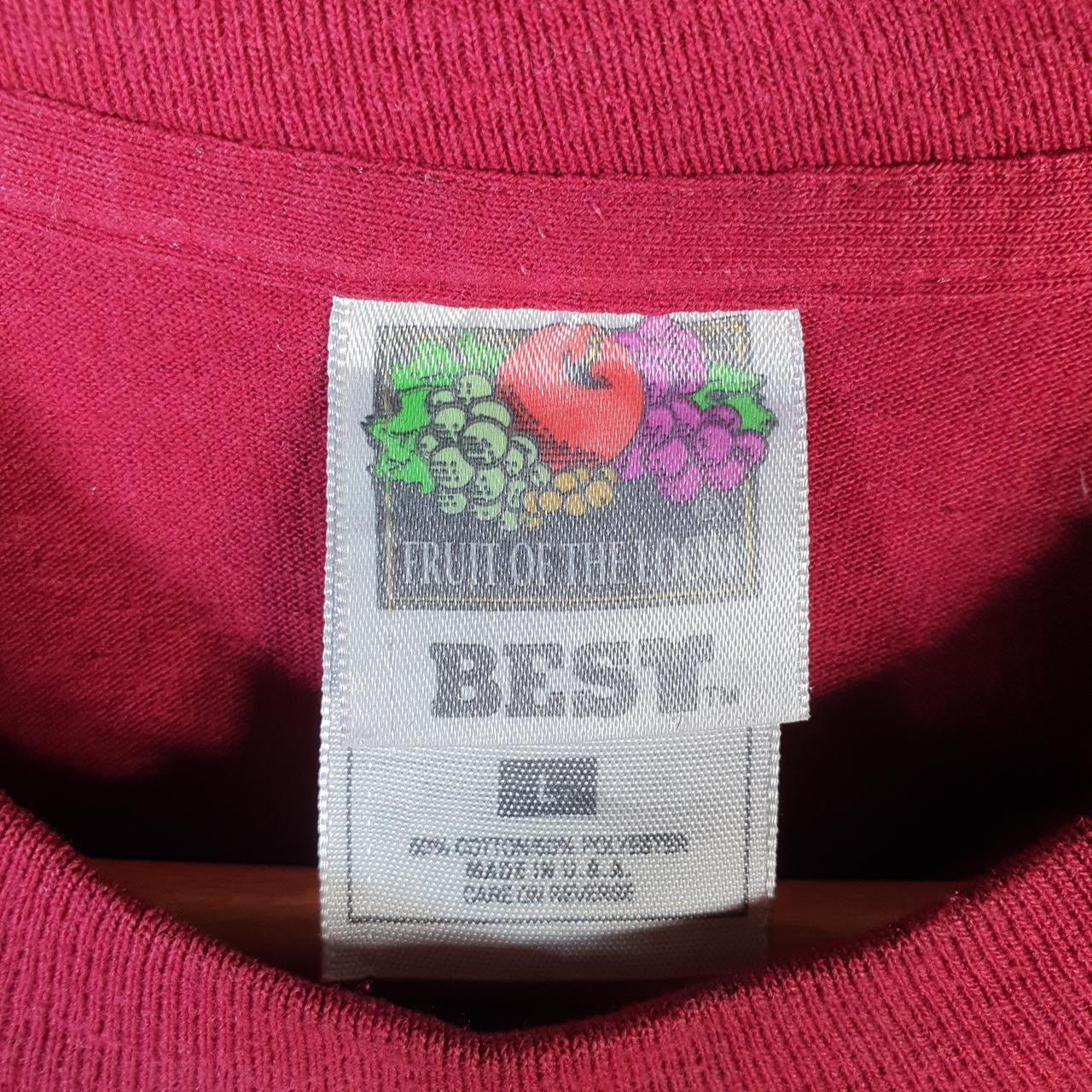 Vintage Fruit Of The Loom Pfizer Sam Jam 1997 USA Single Stitch T Shirt Men’s L Red