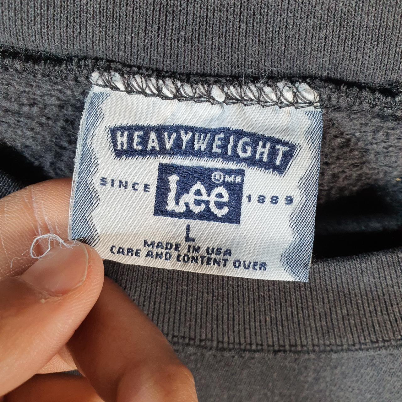 Vintage Lee Heavyweight Sweatshirt Men’s Large Black USA Irish Pub & Grill Embroidered