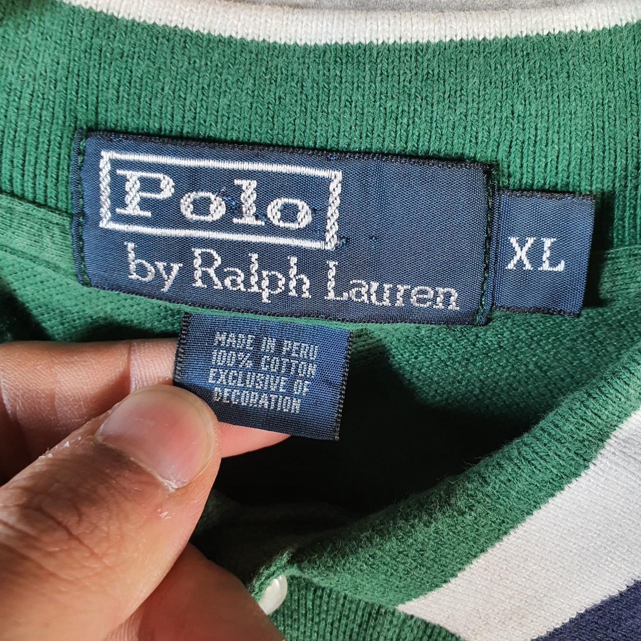 Vintage Ralph Lauren Polo Shirt Men’s XL Green Classic Fit Embroidered Pony
