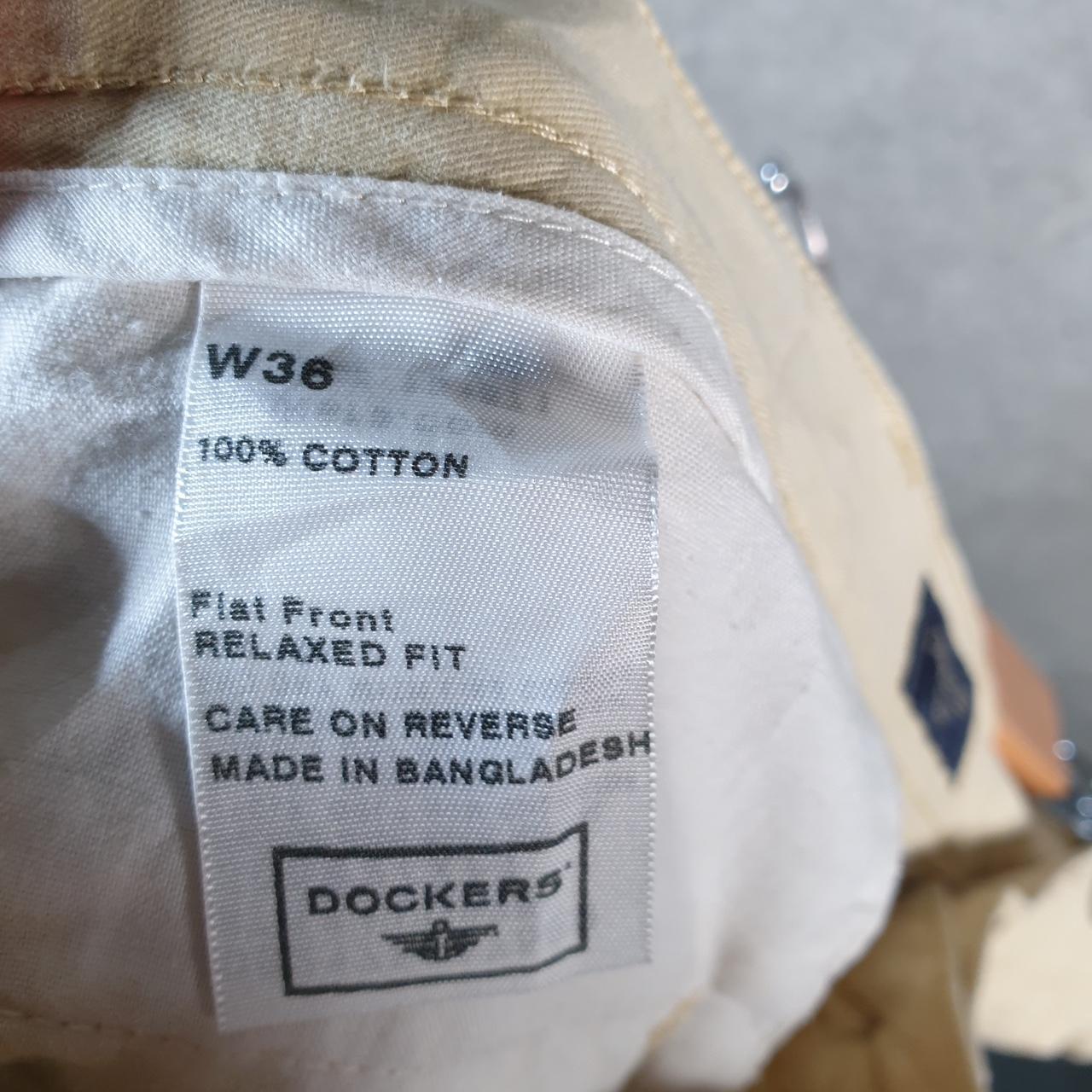 Vintage Dockers Chino Shorts Jorts Cargo Men’s W36 Beige Baggy Cotton A4274