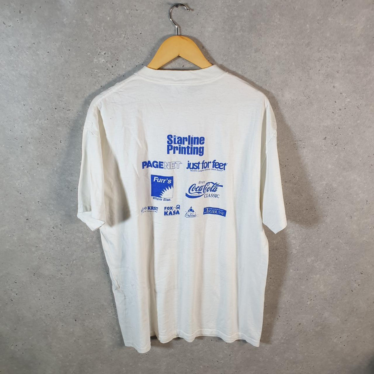 Vintage Oneita Power New Mexico Zoology Presbyterian 90s Single Stitch T Shirt Men’s XL White