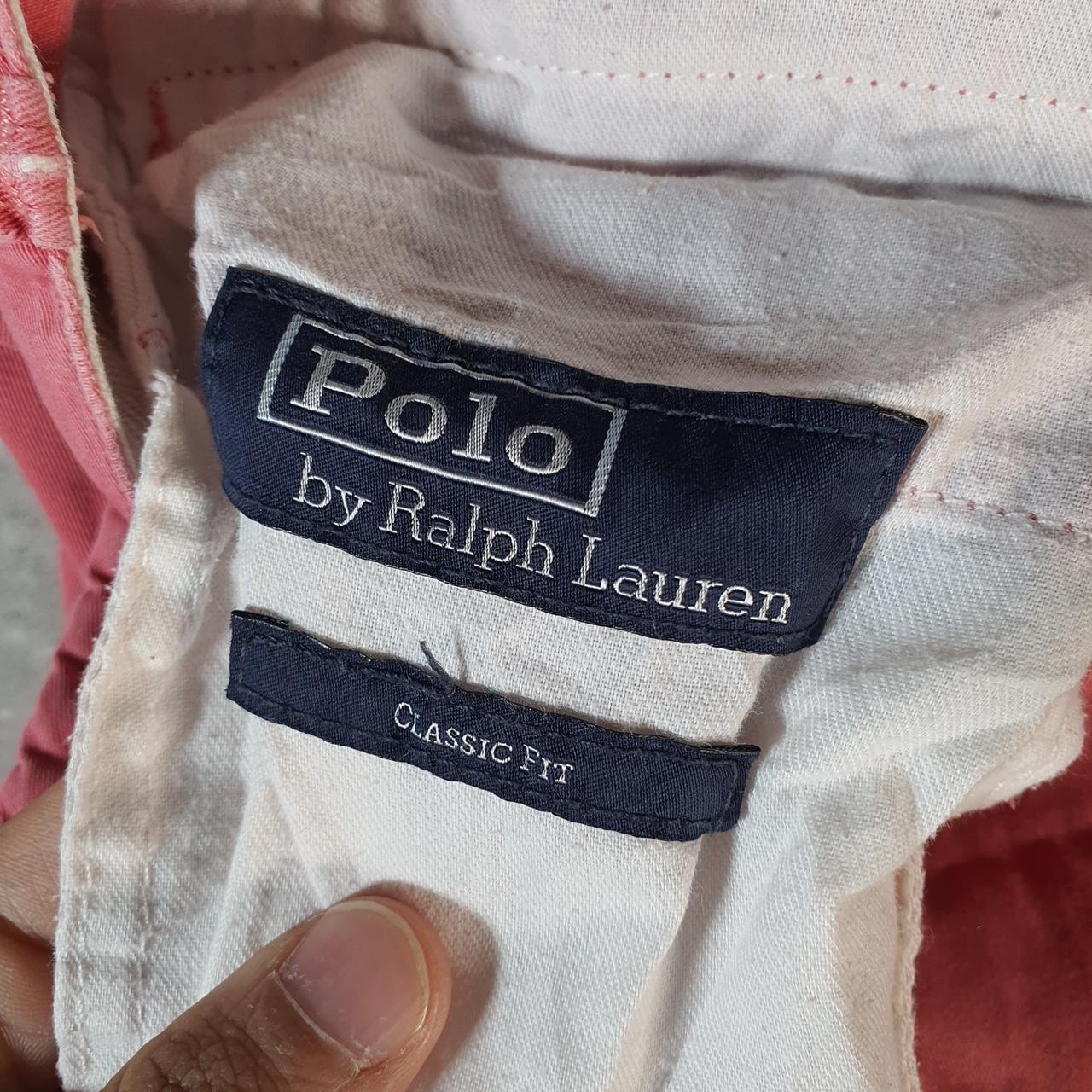 Vintage Ralph Lauren Polo Shorts Jorts Chino Cargo Men’s W40 Tall Pink Baggy Cotton