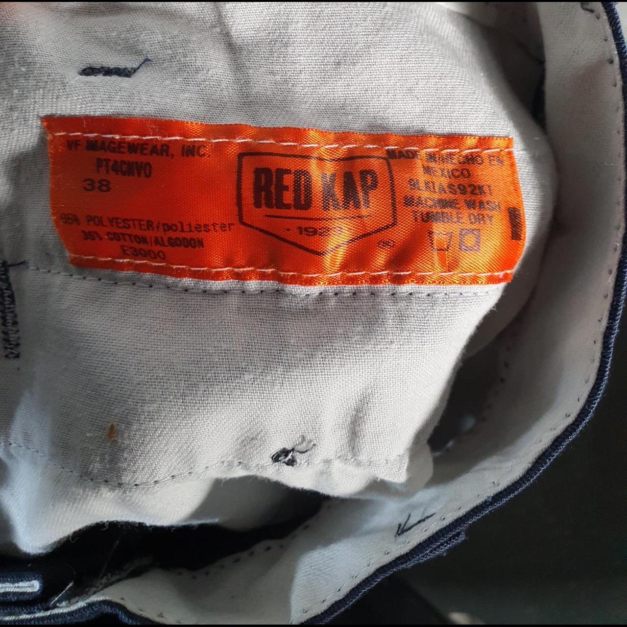 Vintage Red Kap Golf Chino Shorts Jorts Cargo Men’s W38 Navy Blue Baggy Cotton