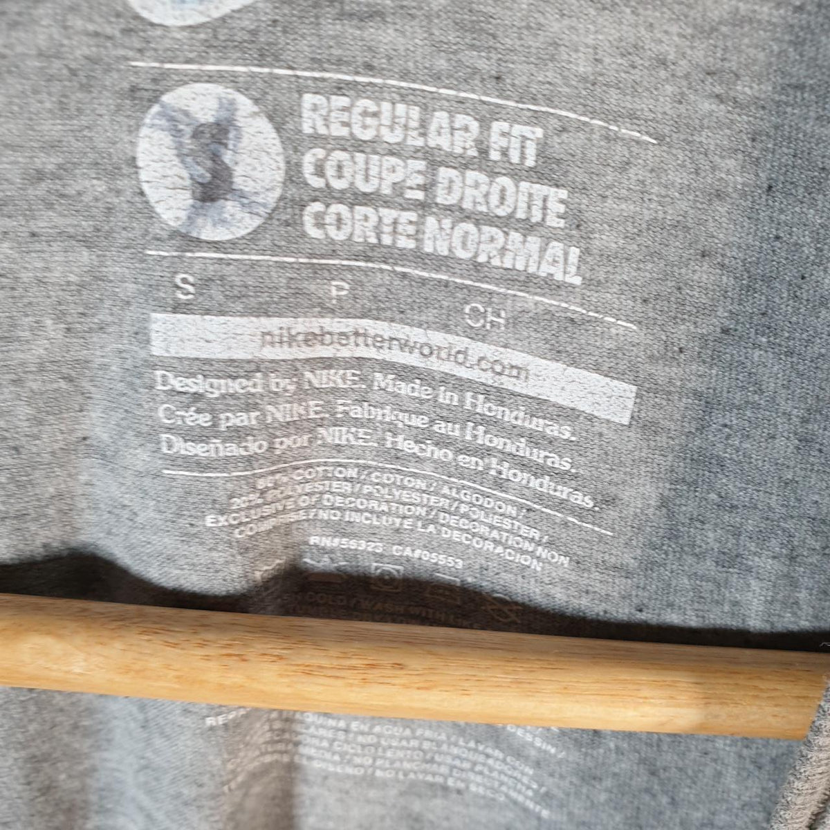 Vintage Nike Spellout T Shirt Men’s Small Grey Logo Printed Swoosh Athletic