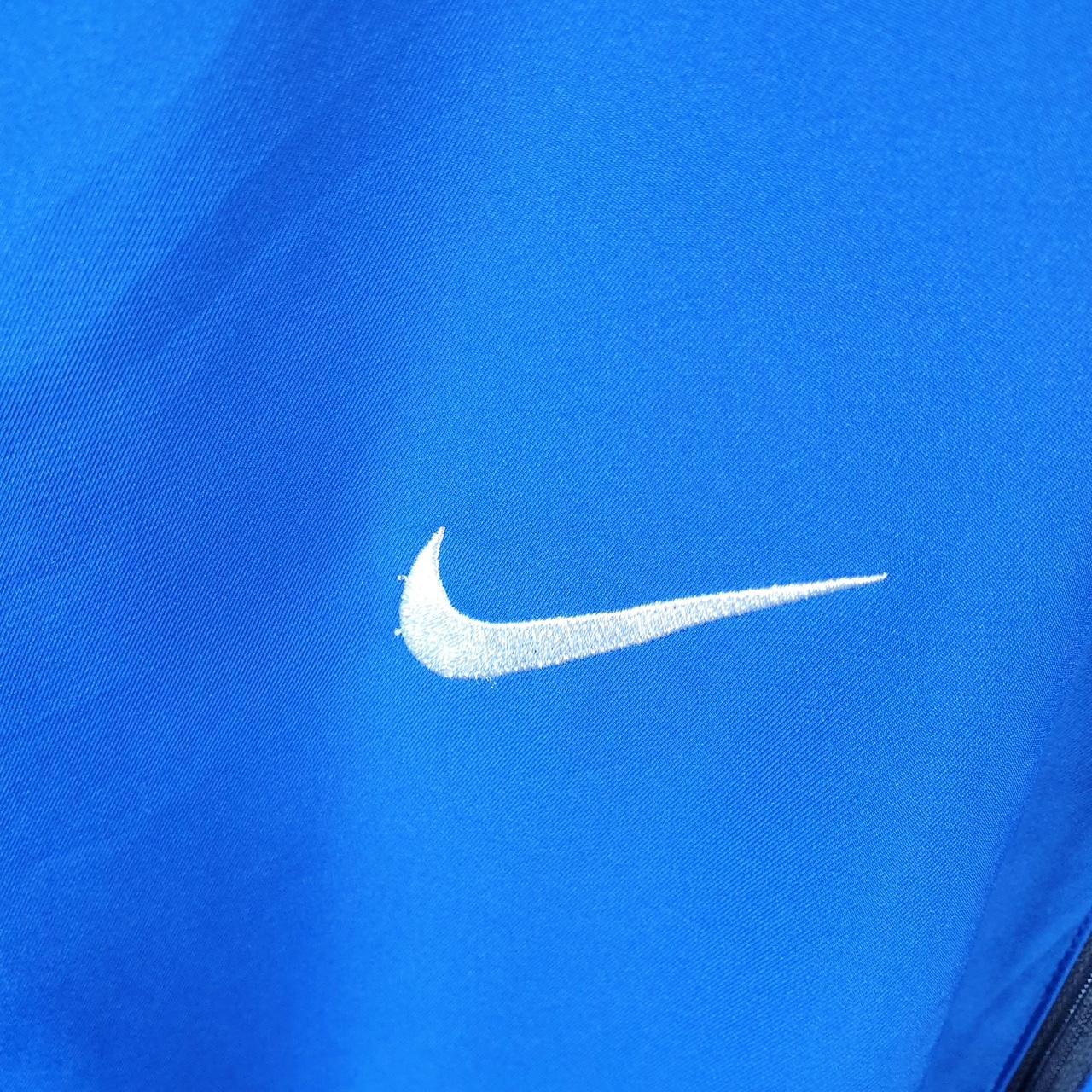 Vintage Nike Dri Fit Windbreaker Track Jacket Mens Large Blue USA Swoosh Full Zip