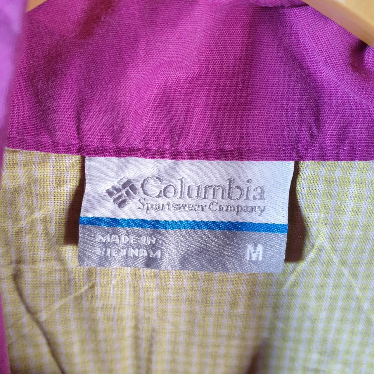 Vintage Columbia Windbreaker Gilet Track Jacket Womens Medium Pink USA Athletic