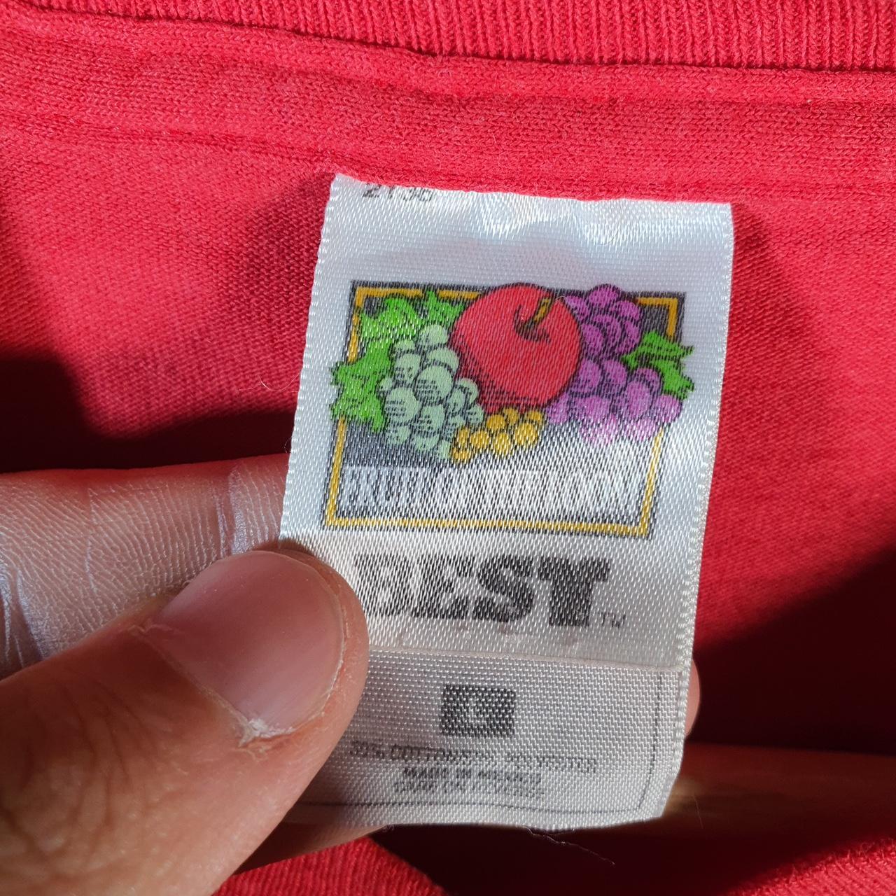 Vintage Fruit of the Loom West Hopkins Cardinals 90s Single Stitch T Shirt Men’s Large Red