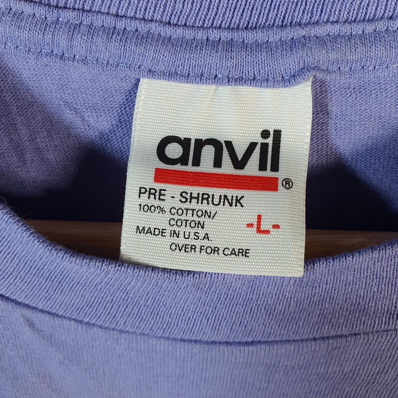 Vintage Anvil Canada Eagles 1997 USA Single Stitch T Shirt Men’s Large Purple