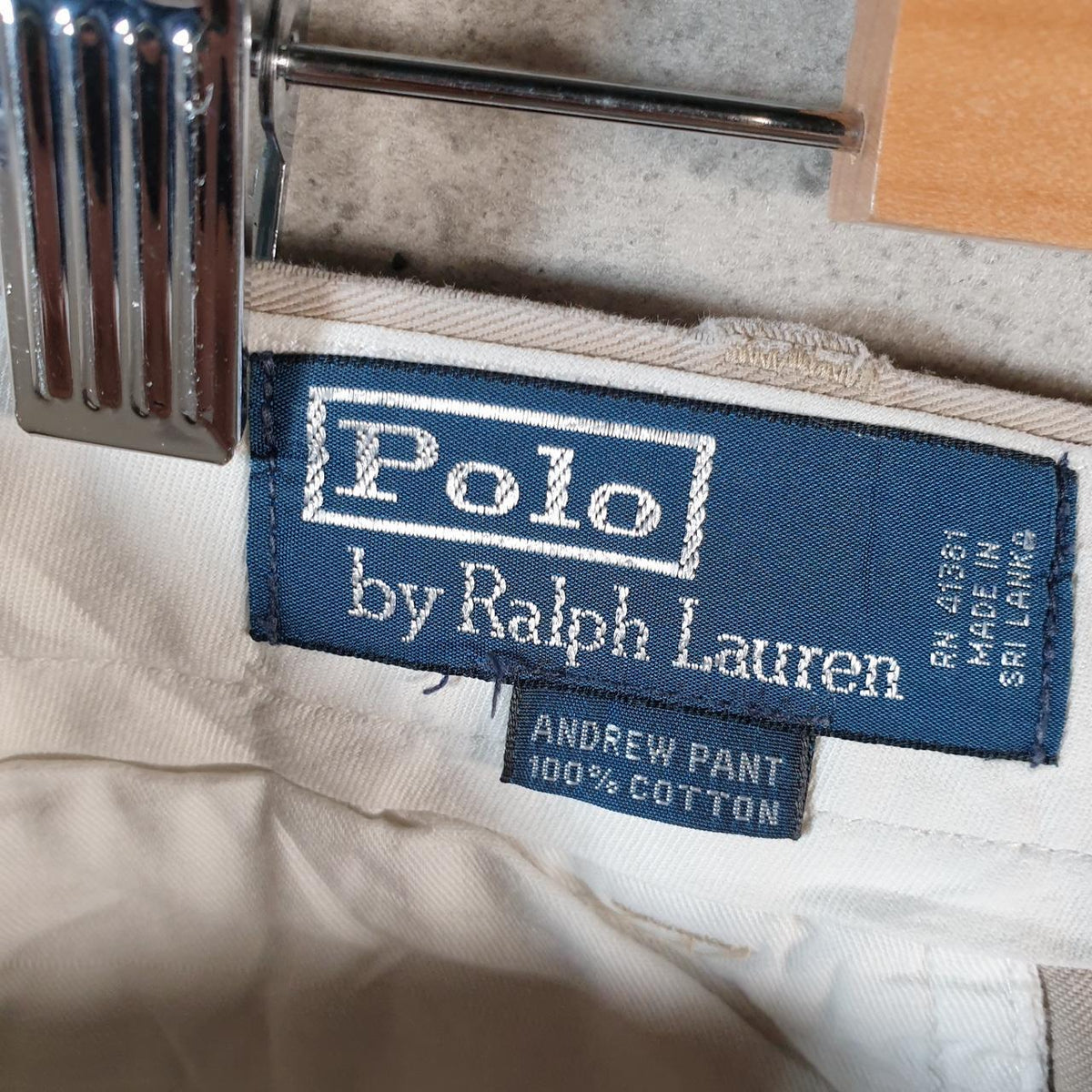 Vintage Ralph Lauren Polo Shorts Jorts Chino Cargo Men’s W40 Brown Baggy Cotton A4360