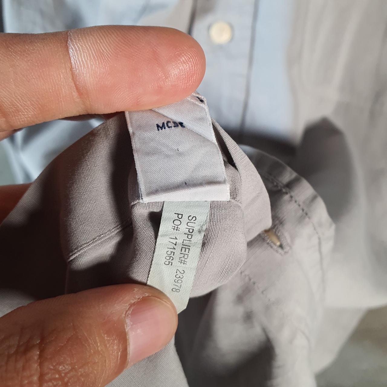 Vintage Ralph Lauren Button Down Shirt Men’s Large Grey Pockets Pony Casual C8489