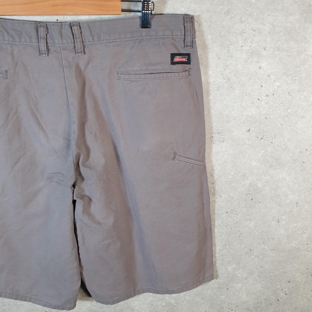 Vintage Dickies Baggy Chino Shorts Jorts Cargo Mens W38 Grey Loose Fit