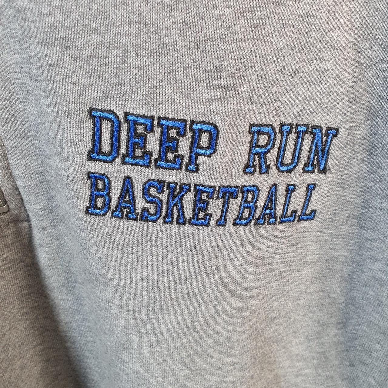 Vintage Nike Team Deep Run Basketball 1/4 Zip Sweatshirt Men’s Medium Grey Swoosh