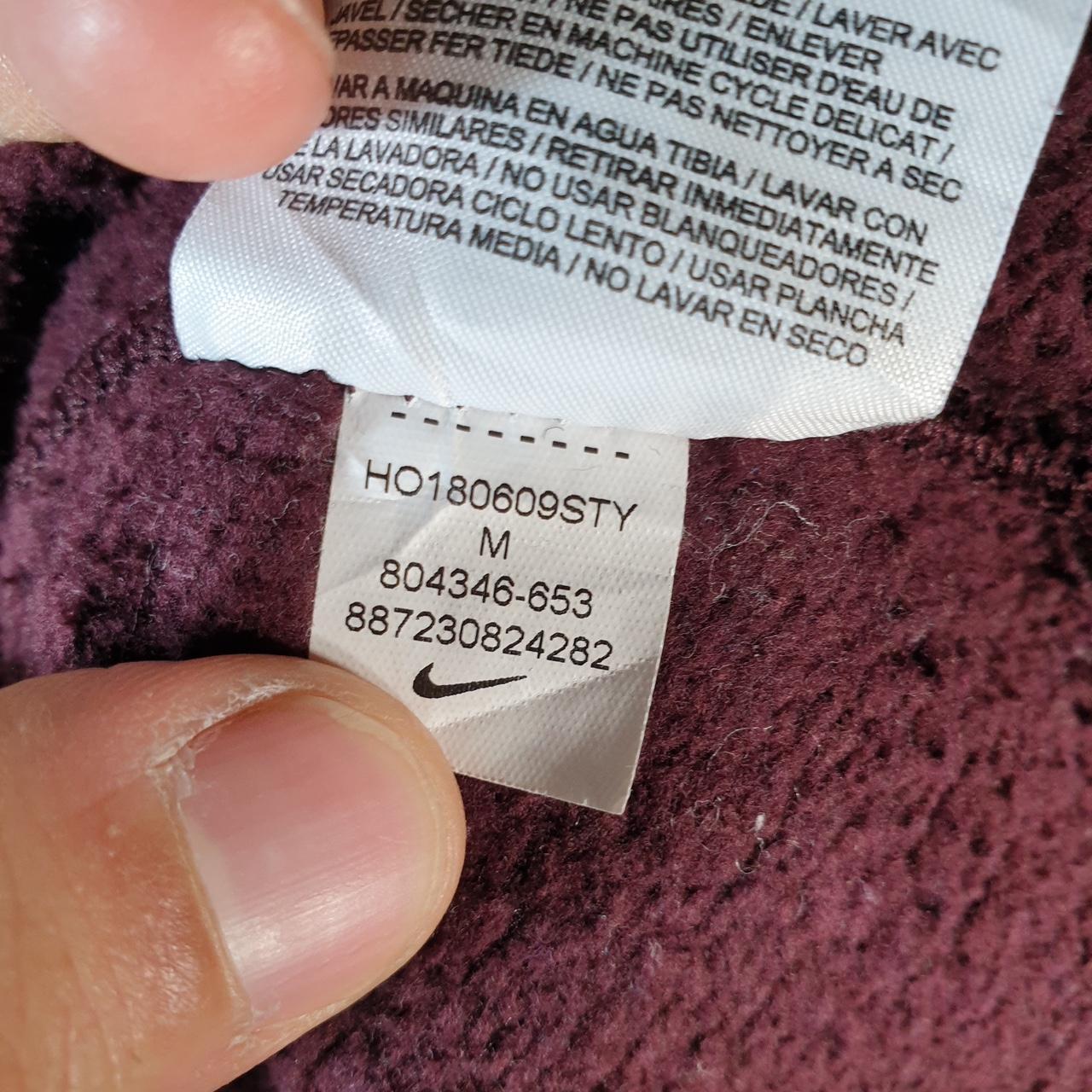 Vintage Nike Club Embroidered Hoodie Men’s Medium Burgundy Red Swoosh Y2K Pullover