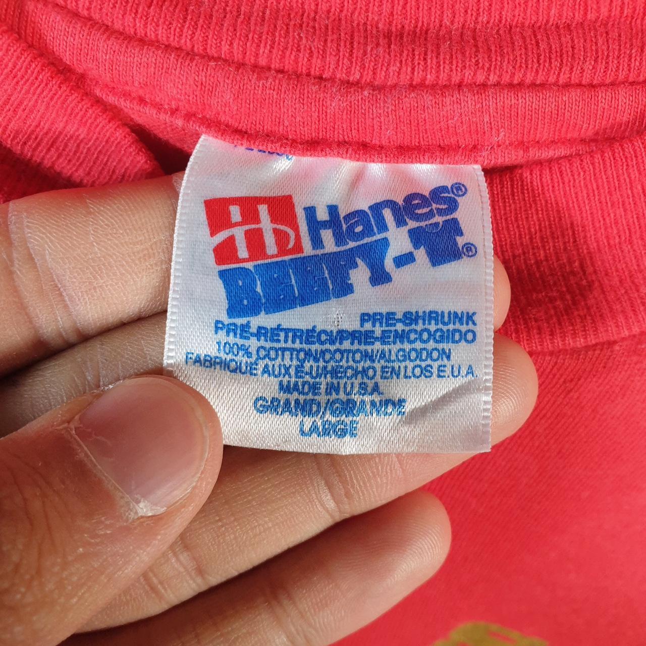 Vintage Hanes Fresno State Bulldogs USA Single Stitch T Shirt Men’s Large Red