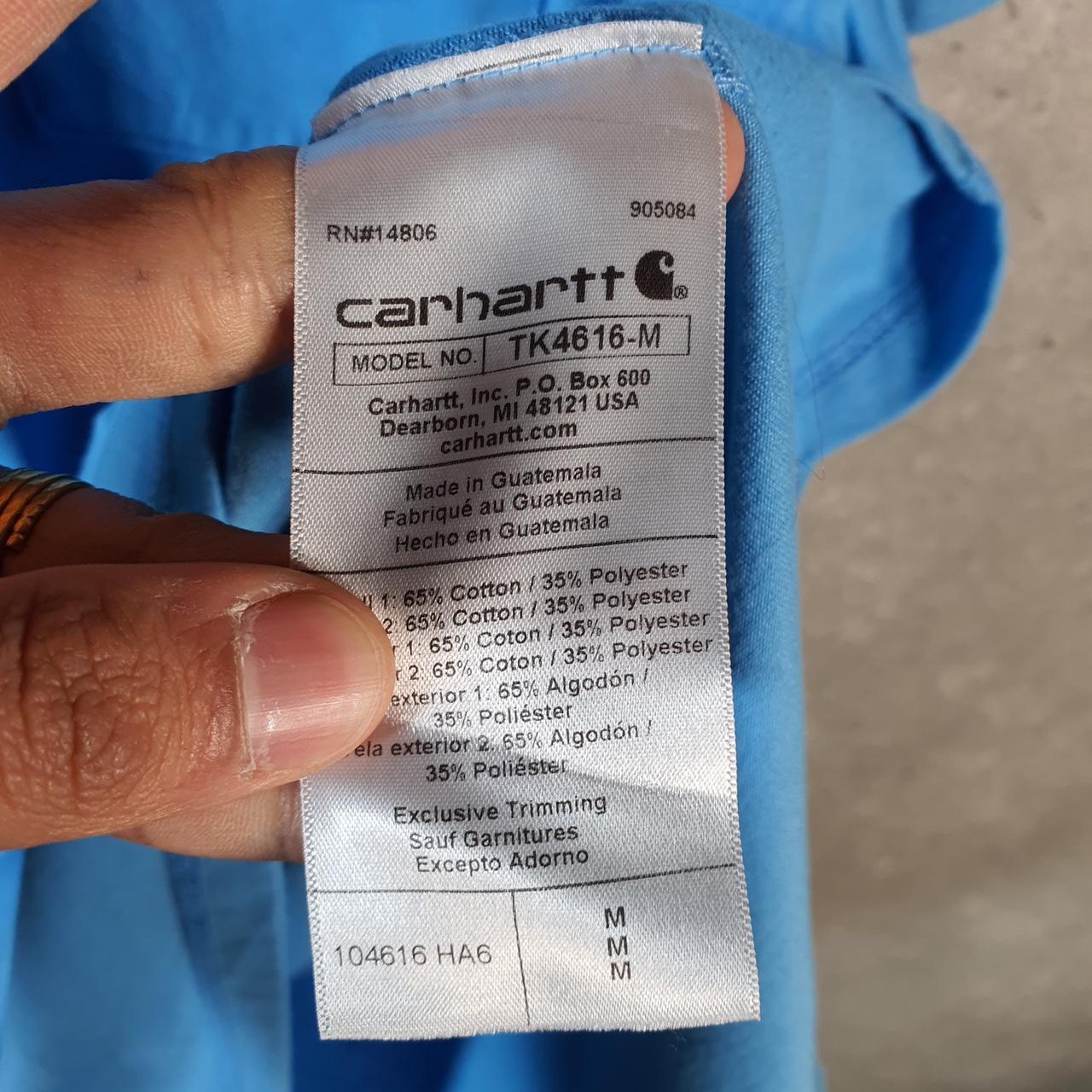 Vintage Carhartt Pocket T Shirt Men’s Medium Blue Workwear Chore Utility Relaxed Fit C9241