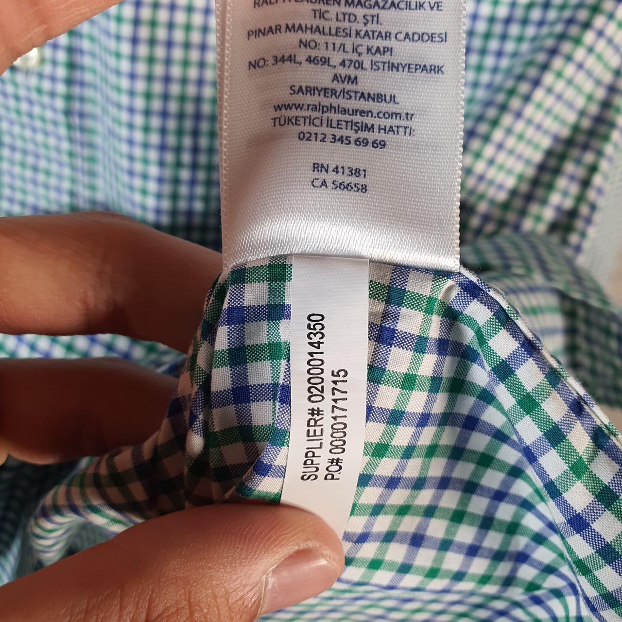 Vintage Ralph Lauren Button Down Shirt Men’s XS Blue Checkered Classic Fit Cotton Pony