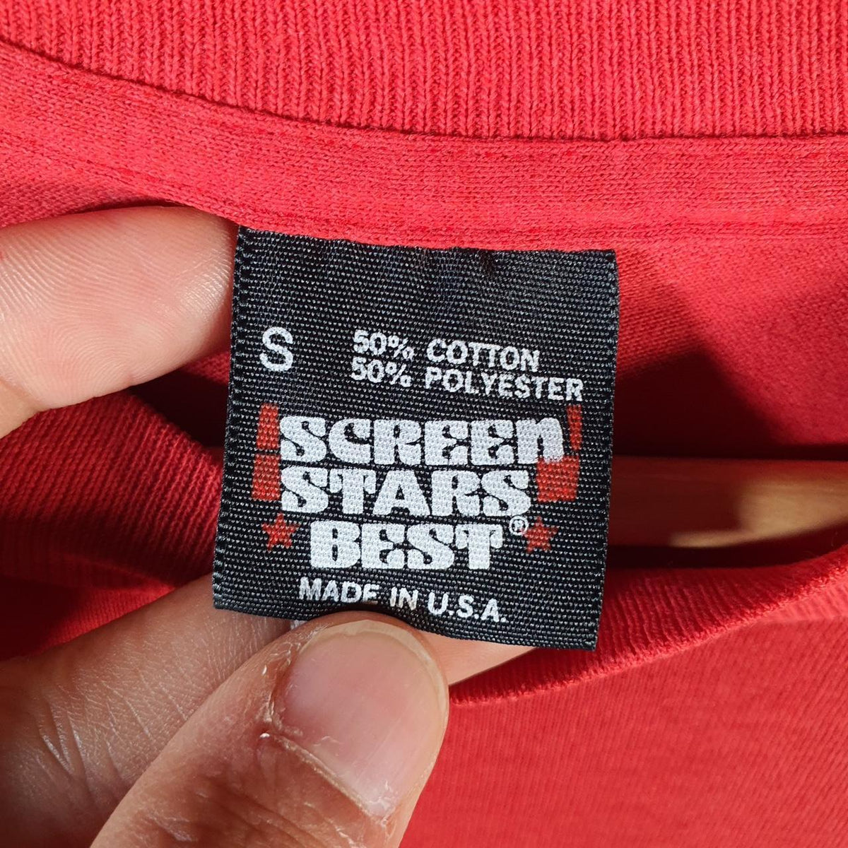 Vintage Screen Stars Best UNLV Rebels Basketball USA Single Stitch T Shirt Men’s Small Red Big Fish Vintage