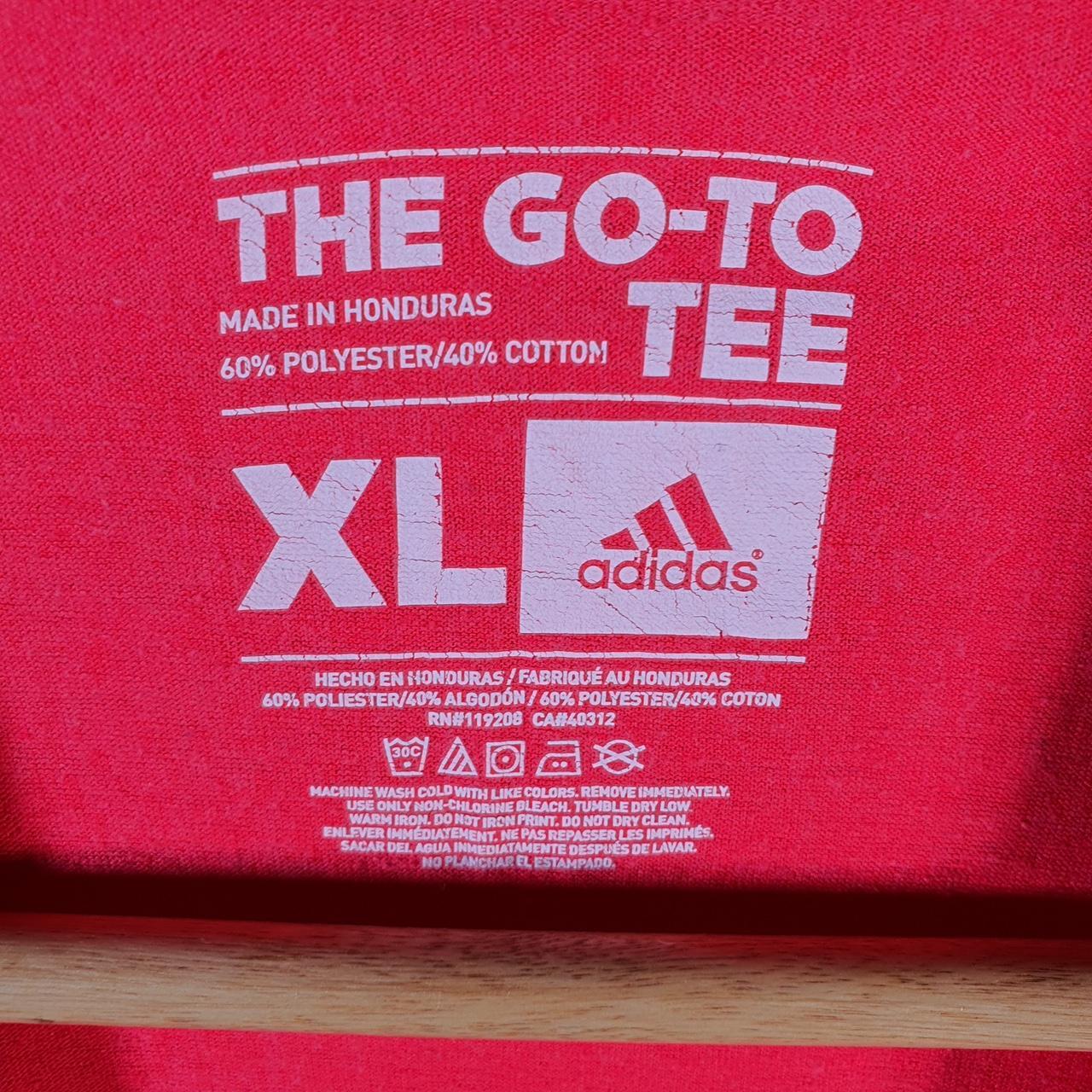 Vintage Adidas Go To Tee T Shirt Men’s XL Pink Three Stripes Logo