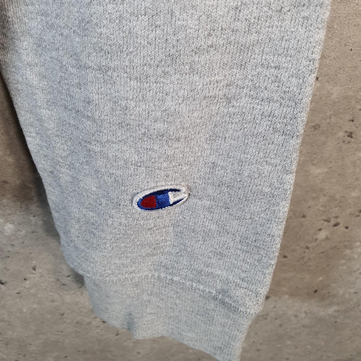 Vintage Champion Reverse Weave Spellout Hoodie Womens Large Grey Pullover Embroidered