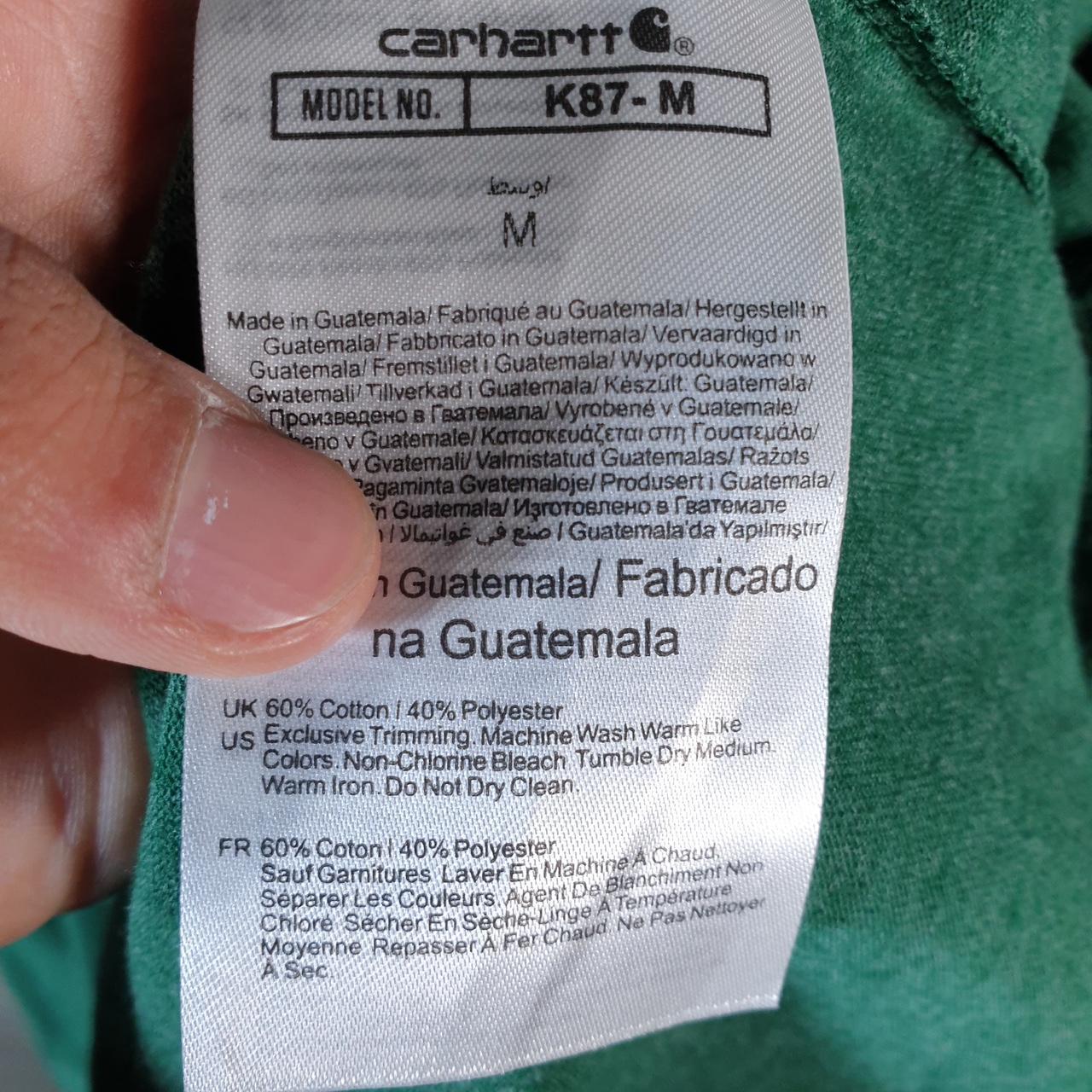 Vintage Carhartt Pocket T Shirt Men’s Medium Green Workwear Chore Utility Loose Fit C9362