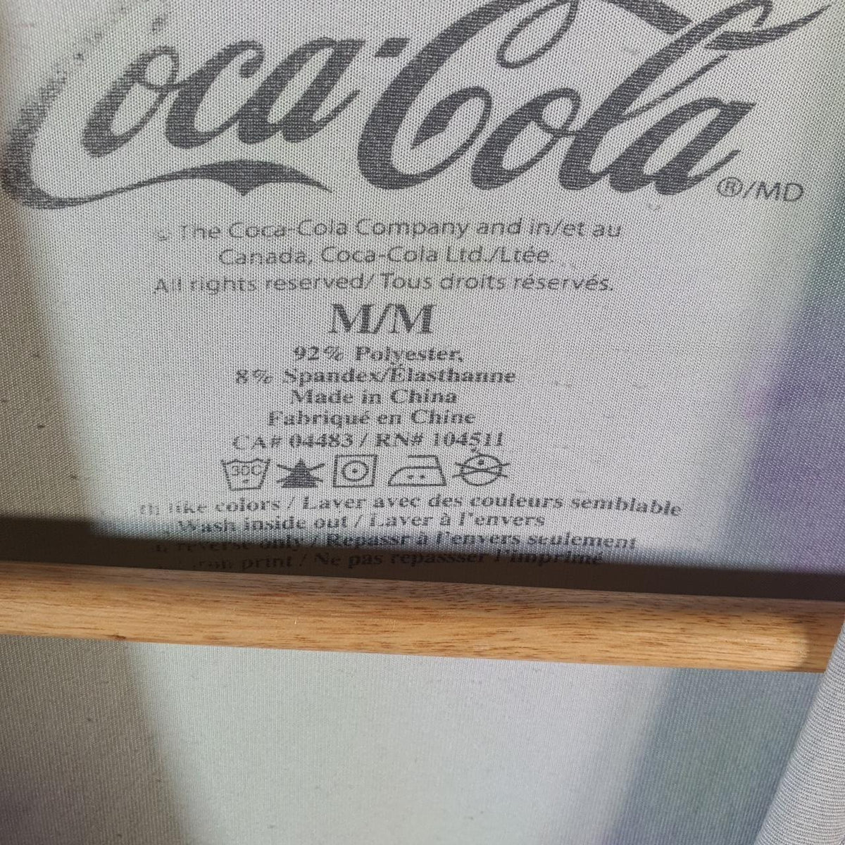 Vintage Coke Coca Cola 90s USA T Shirt Tie Dye Men’s Medium Graphic Spellout C9753