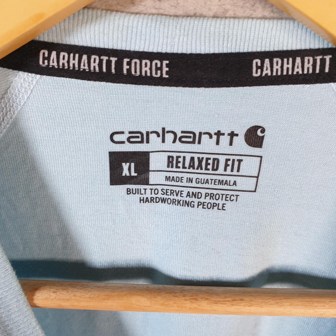 Vintage Carhartt Pocket T Shirt Men’s XL Blue Workwear Chore Utility Relaxed Fit