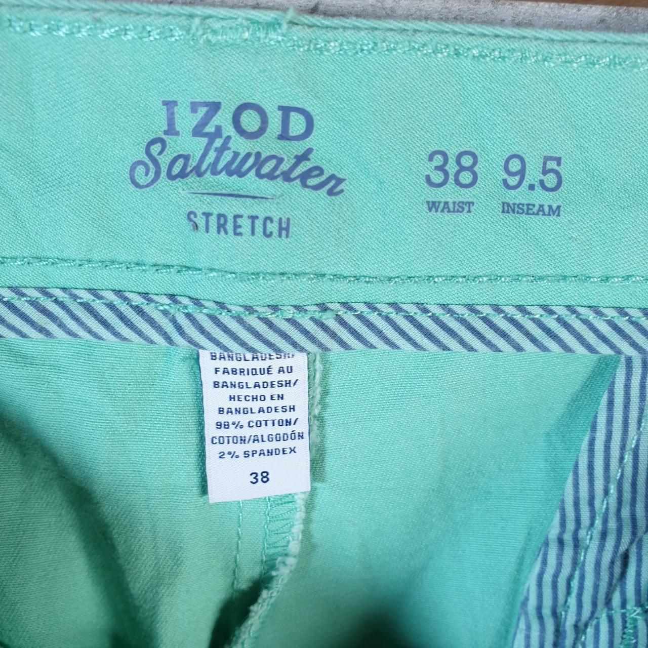 Vintage Izod Pineapple Shorts Jorts Cargo Men’s W38 Blue Baggy Cotton
