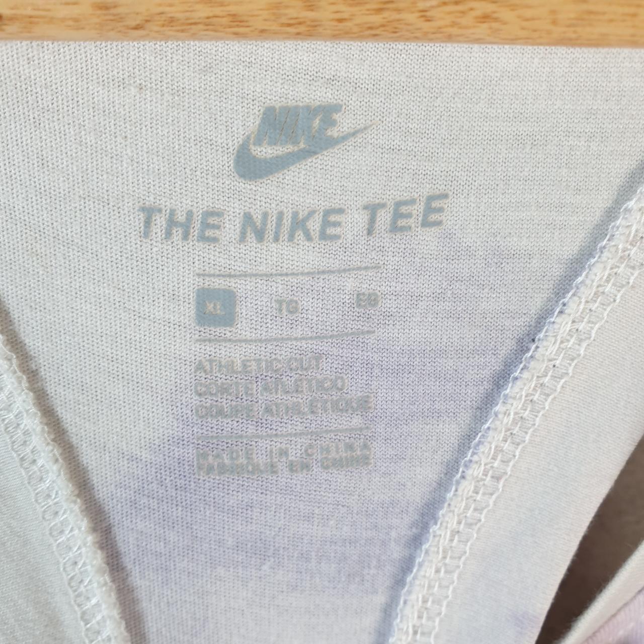 Vintage Nike Tie Dye Sports Vest Womens XL White Purple Logo Swoosh Athletic