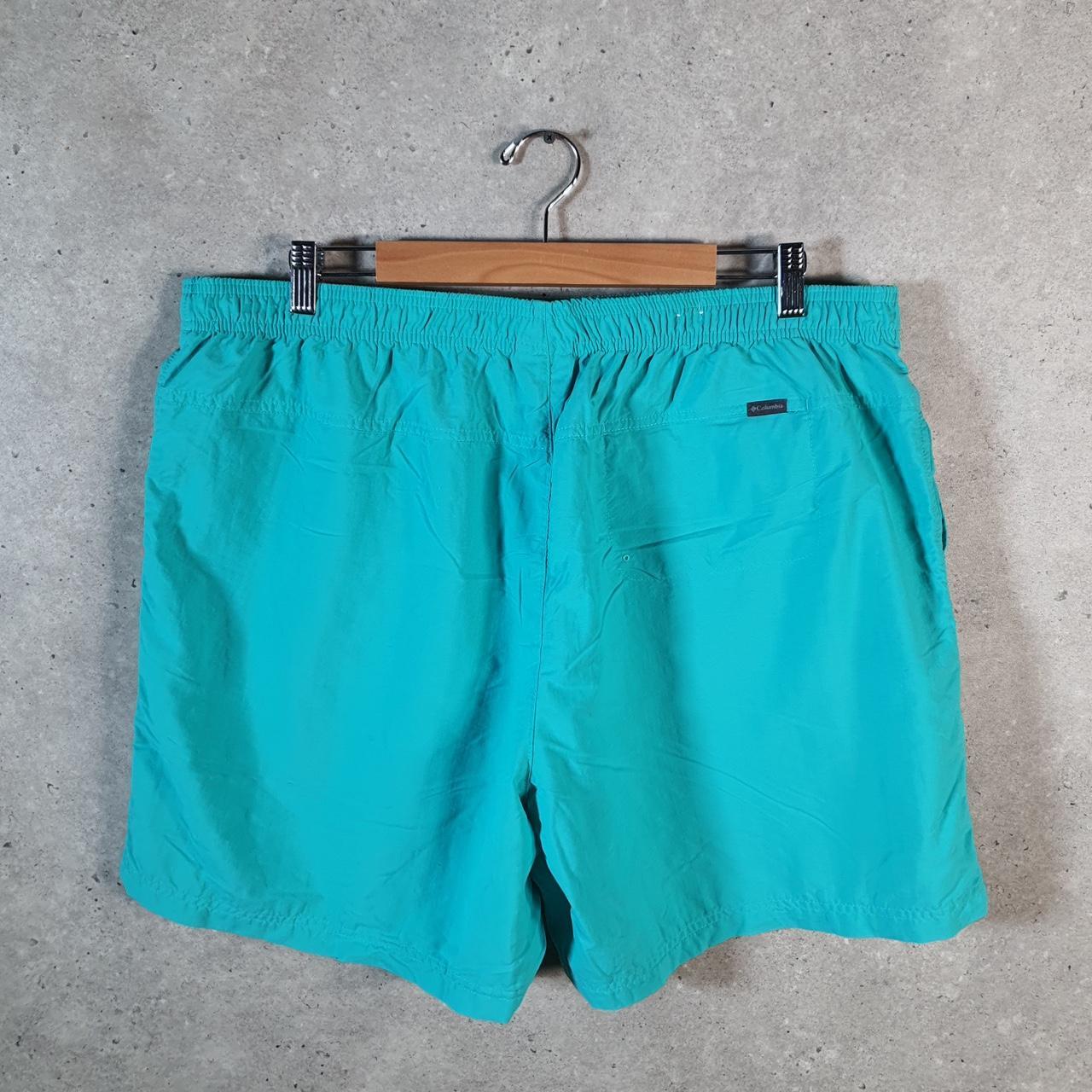 Vintage Columbia Shorts Jorts Cargo Men’s 2XL Blue Athletic Hiking Fishing Gear A4402