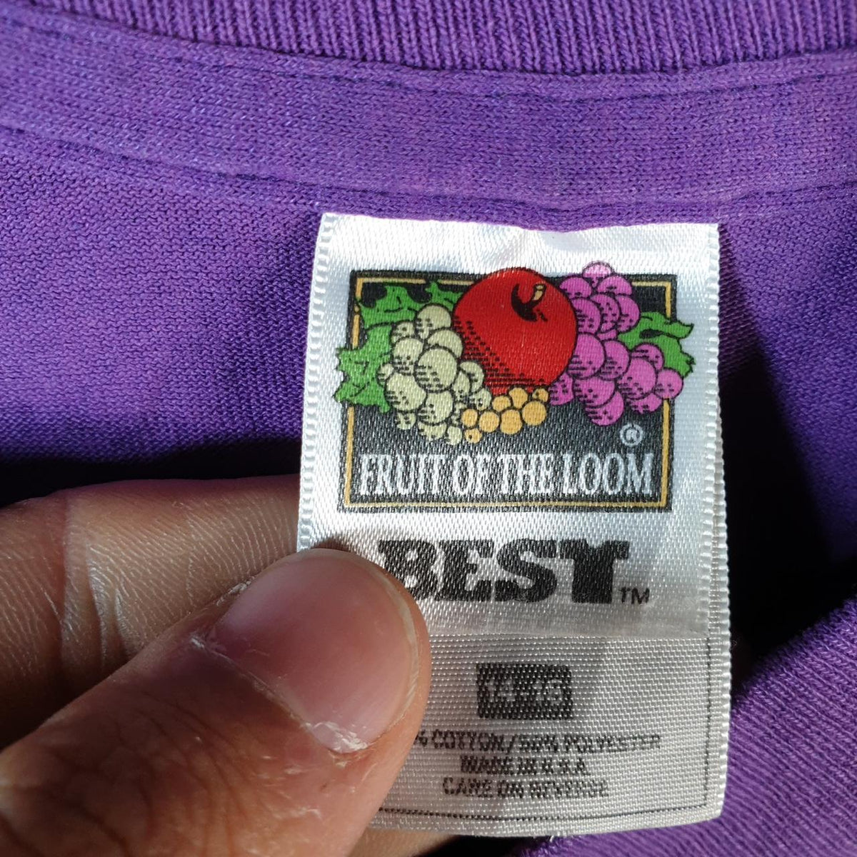 Vintage Best Fruit of the Loom Arizona USA Single Stitch T Shirt Womens Medium Purple 5