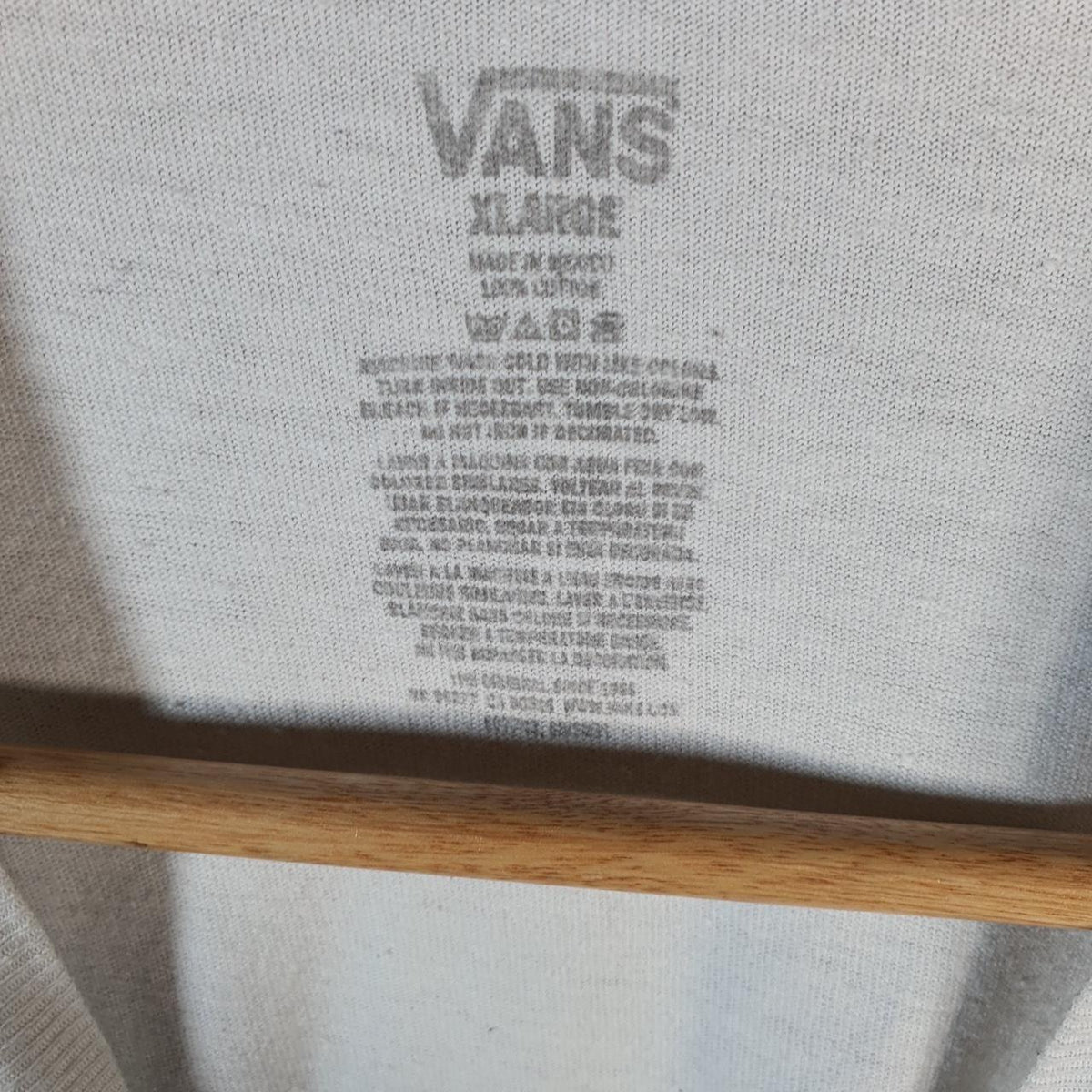 Vintage Vans Off The Wall T Shirt Shirt Men’s XL White Casual Logo Athletic C9796
