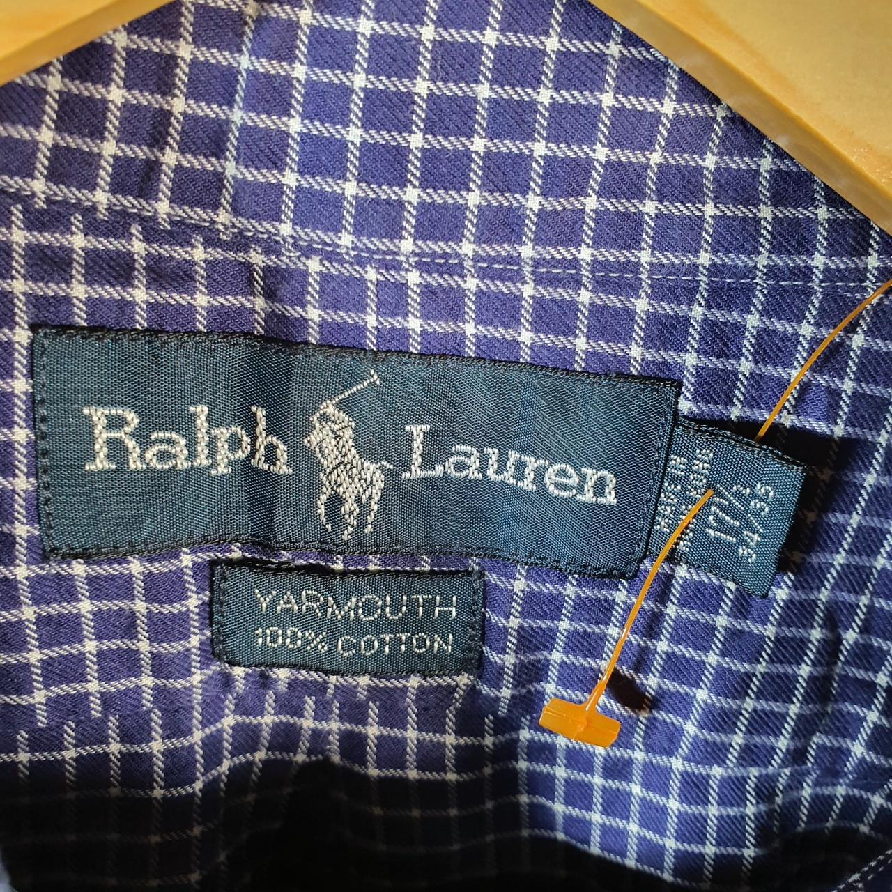 Vintage Ralph Lauren Button Down Shirt Men’s 2XL Checkered Yarmouth Fit Pony Cotton