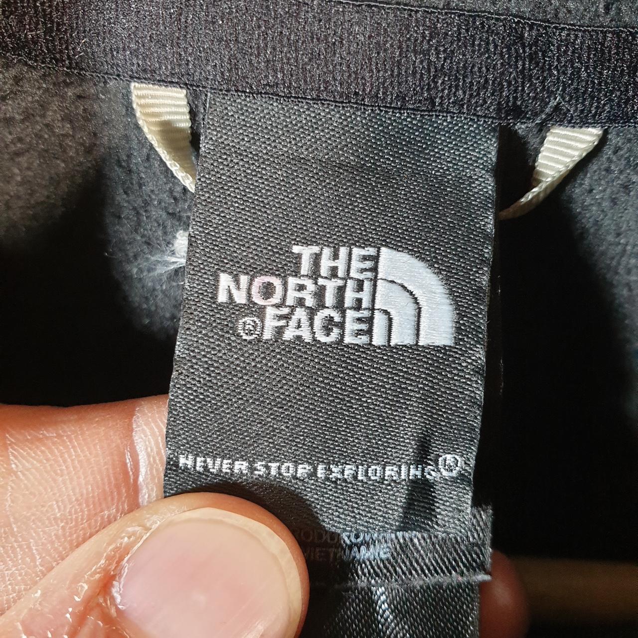 Vintage The North Face TNF Teddy Fleece Sweatshirt  Womens Large Black 1/4 Zip Logo