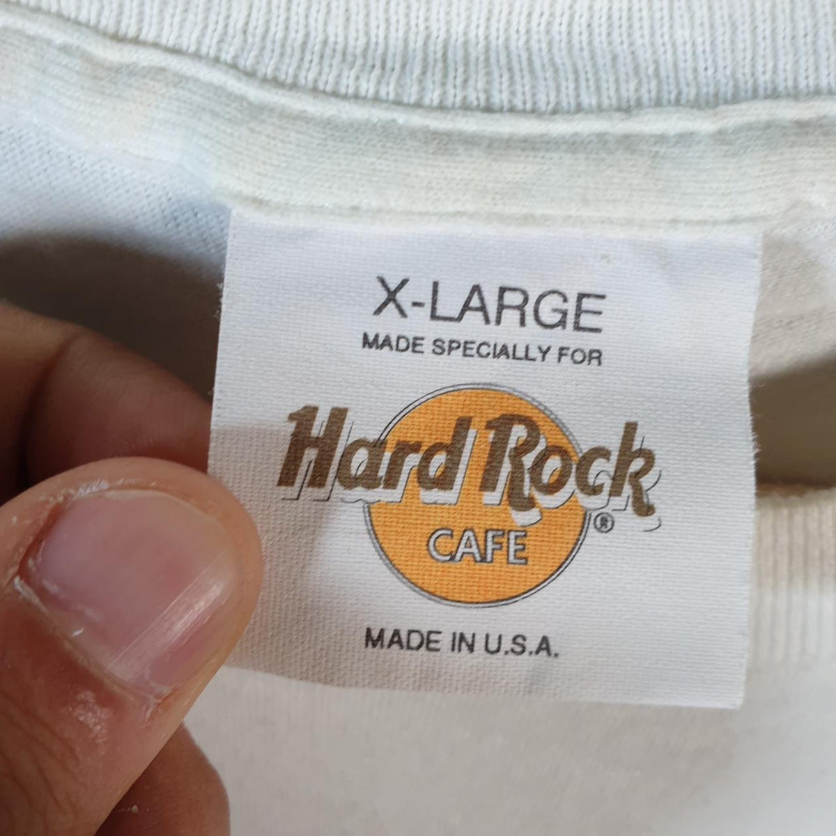 Vintage Hard Rock Cafe San Juan 90s USA Single Stitch T Shirt Men’s XL White