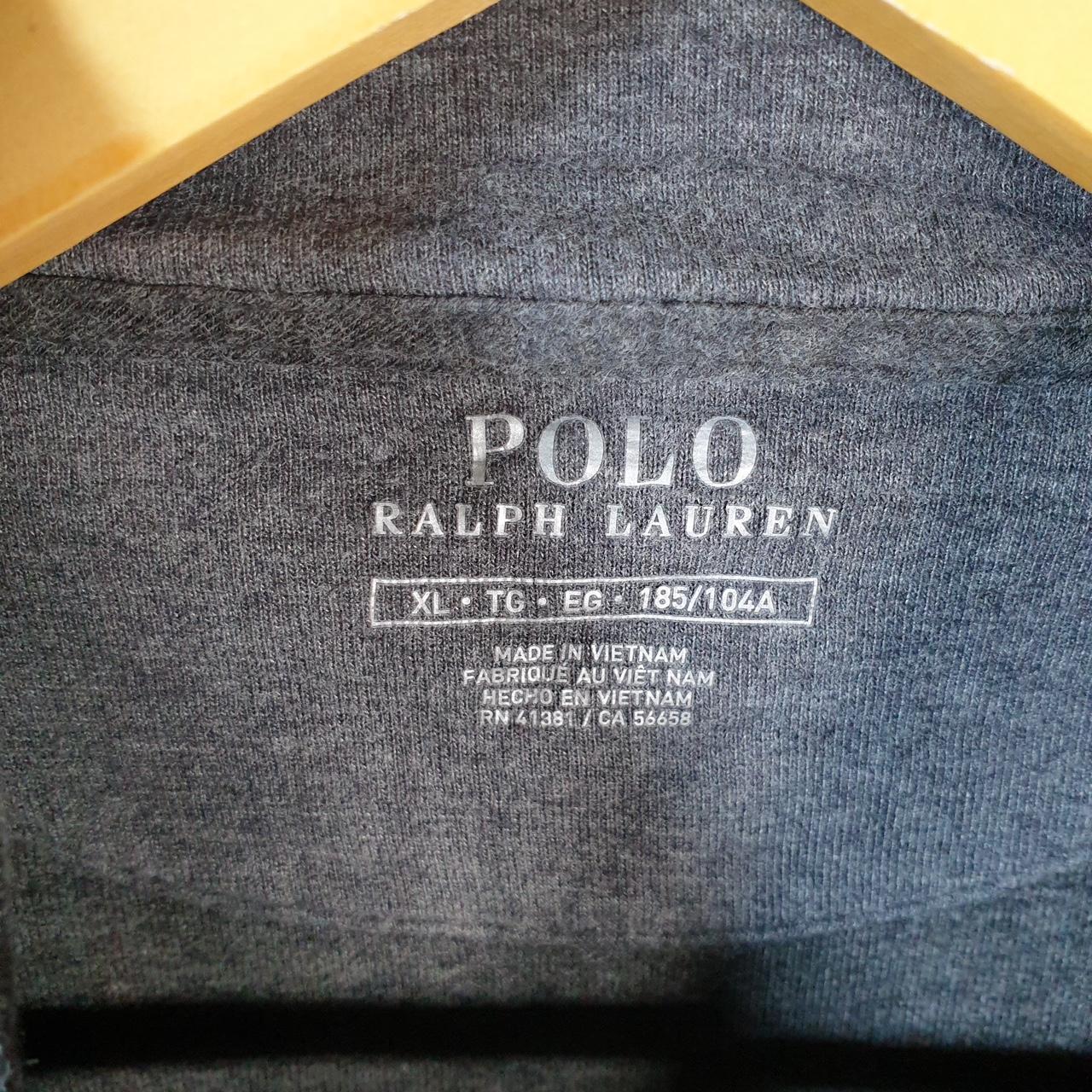 Vintage Ralph Lauren Polo 1/4 Zip Sweatshirt Men’s XL Grey Pullover Pony