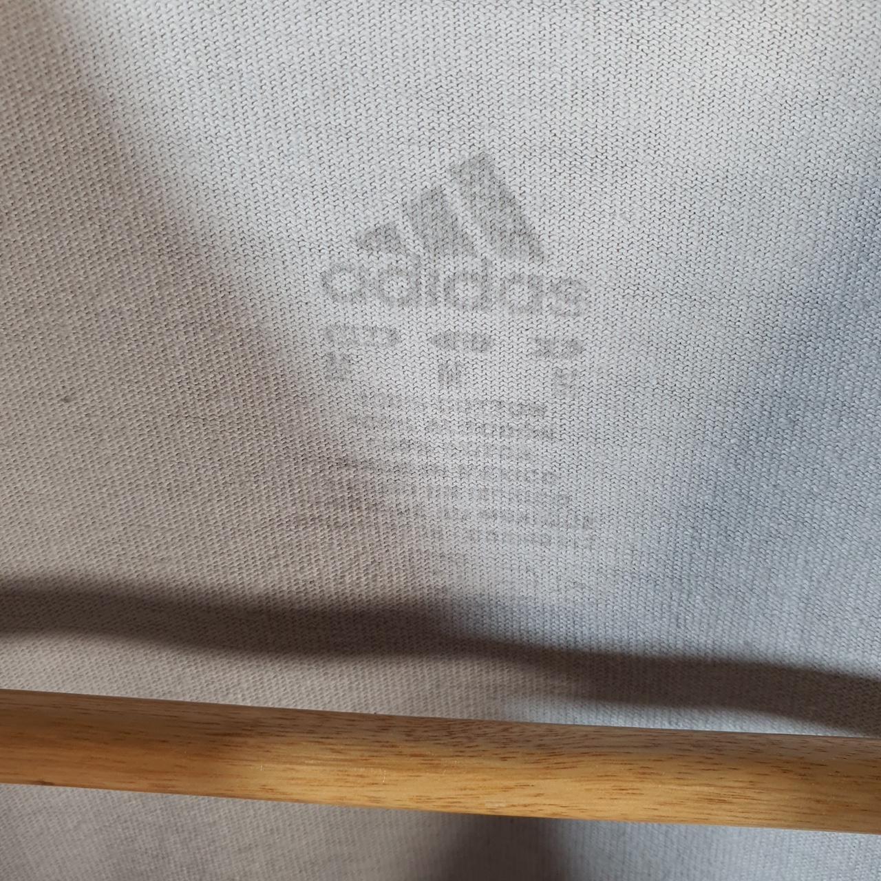 Vintage Adidas T Shirt Men’s Medium Graphic White Three Stripes Athletic