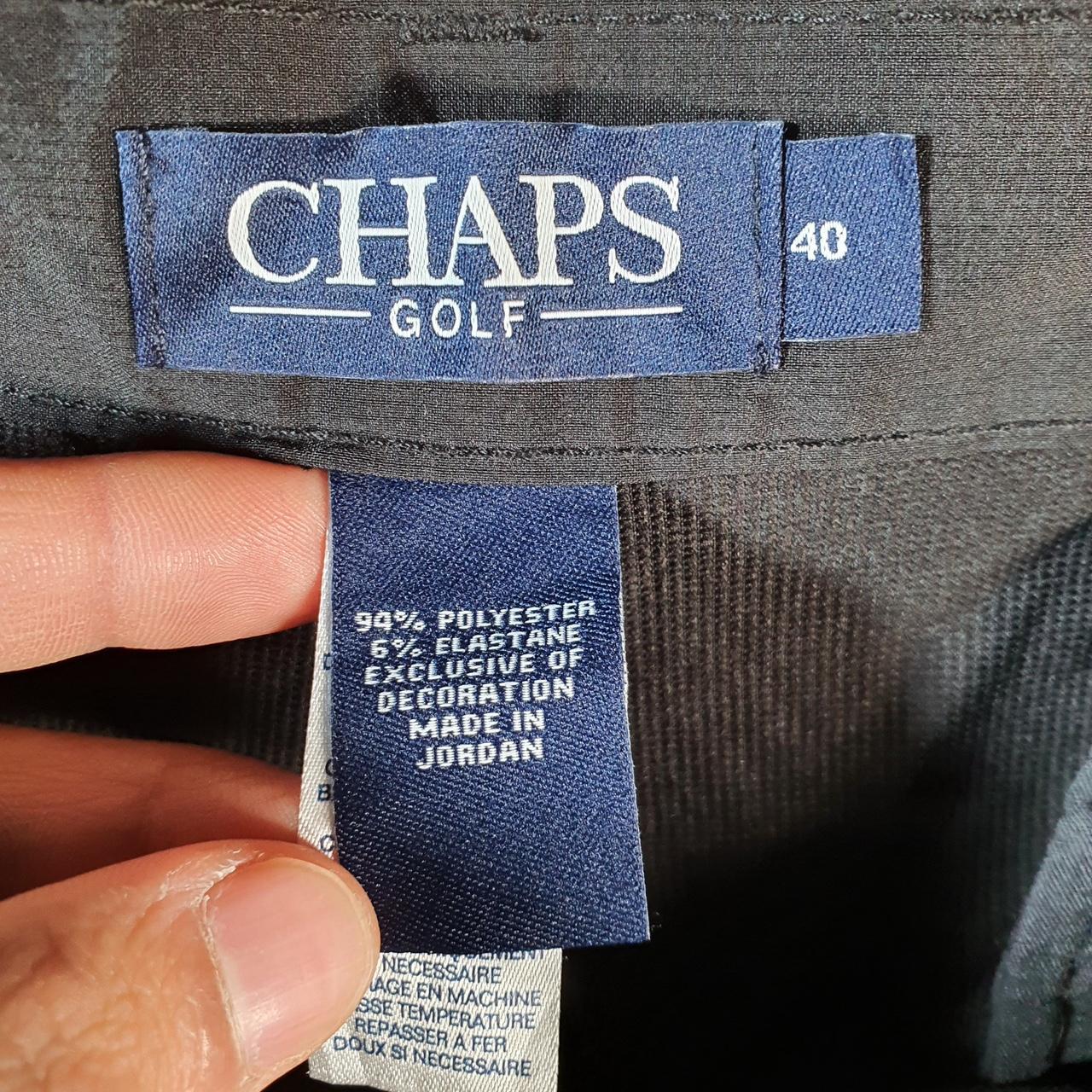 Vintage Chaps Ralph Lauren Polo Shorts Jorts Cargo Men’s W40 Black Baggy Cotton A4403