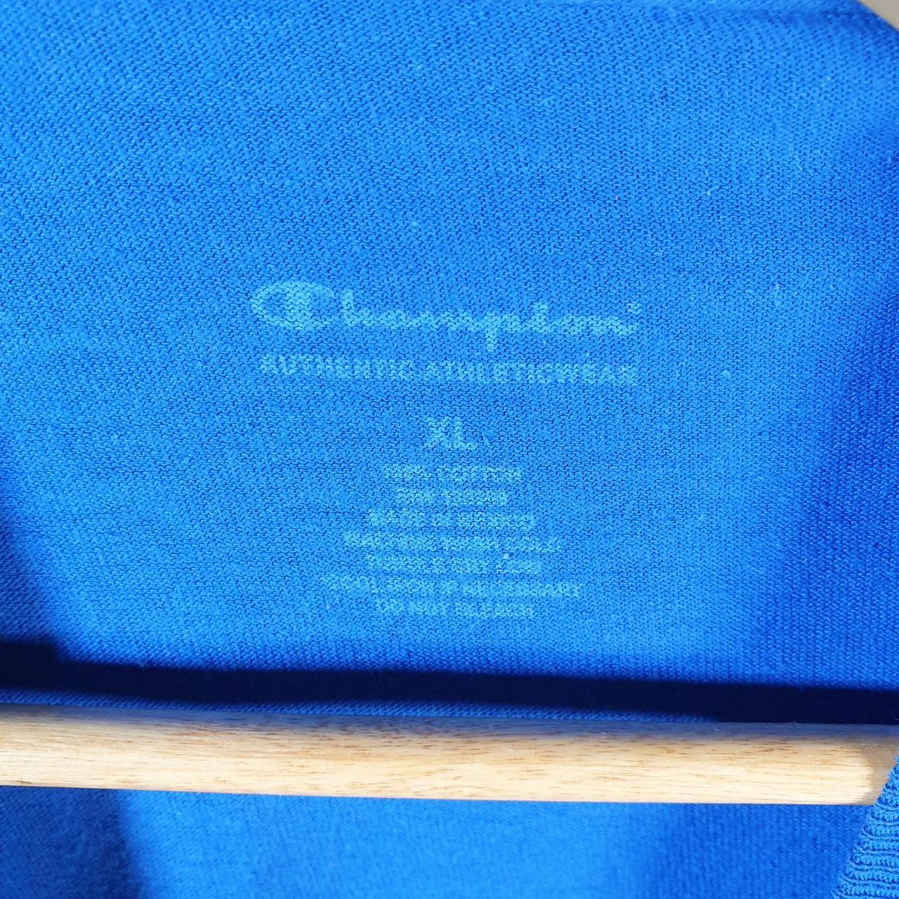 Vintage Champion Spellout T Shirt Men’s XL Blue USA Athletic
