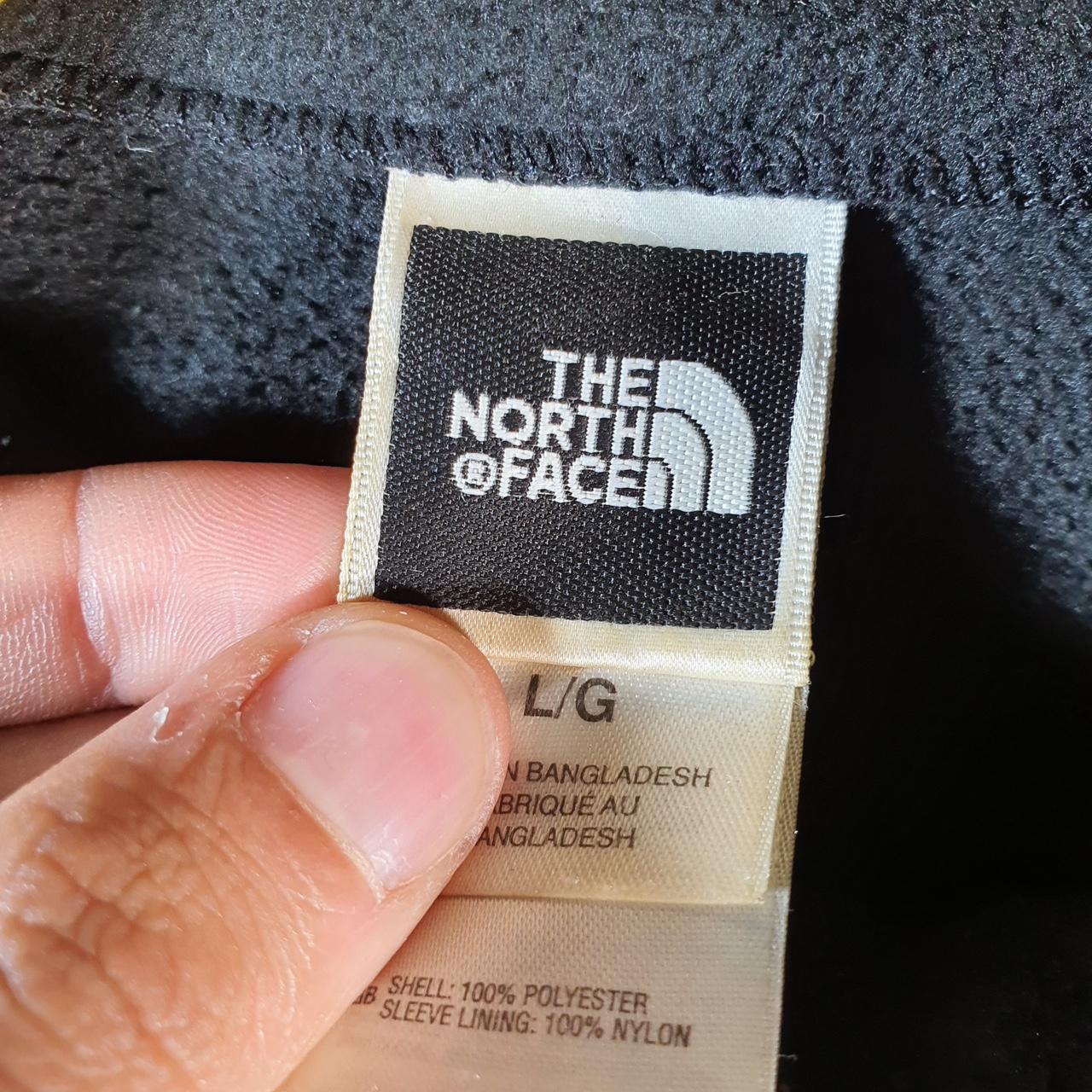Vintage The North Face TNF Teddy Fleece Sweatshirt  Girls Large Black Full Zip Logo